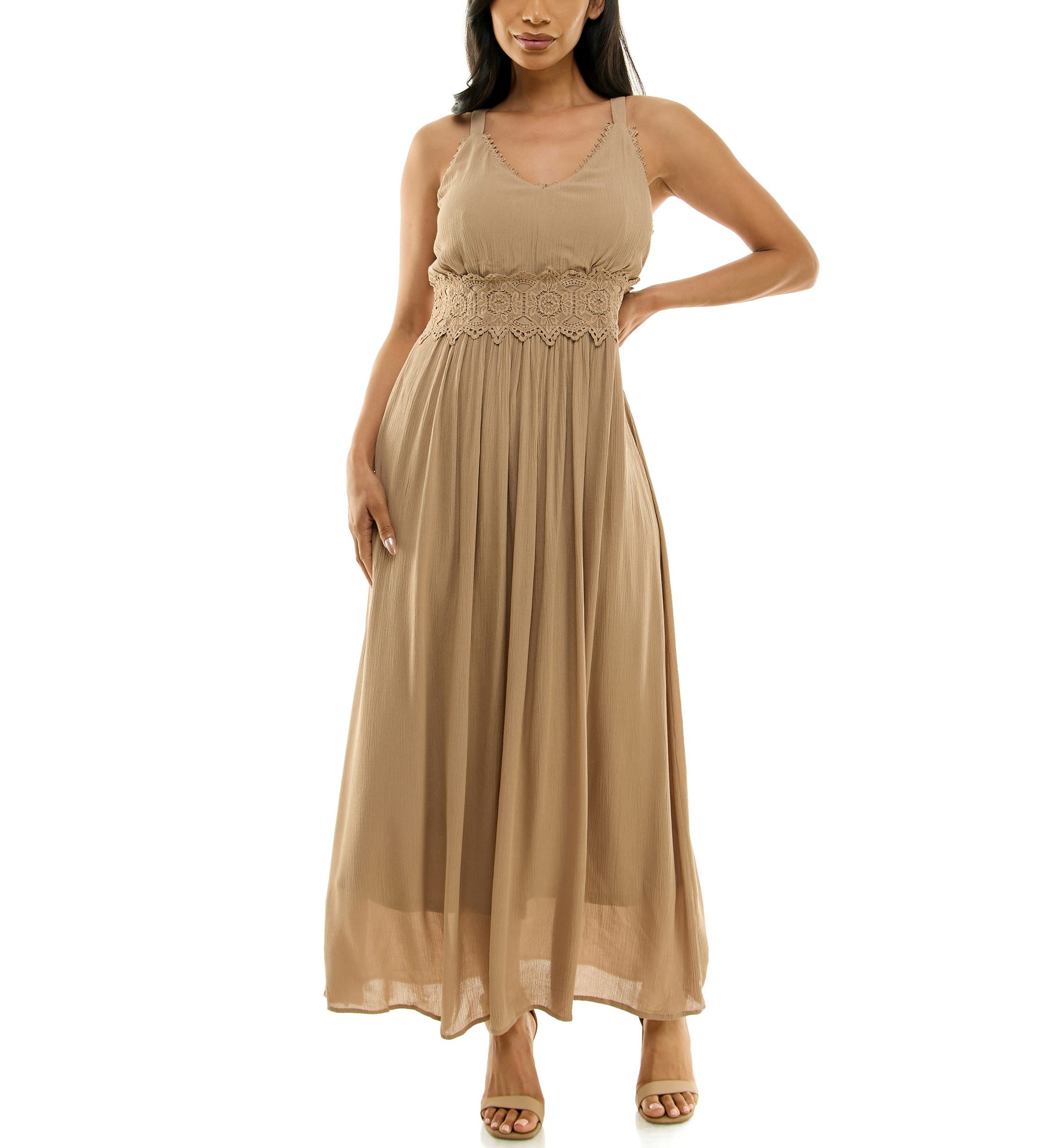 Maxi Dress With Crochet Waist