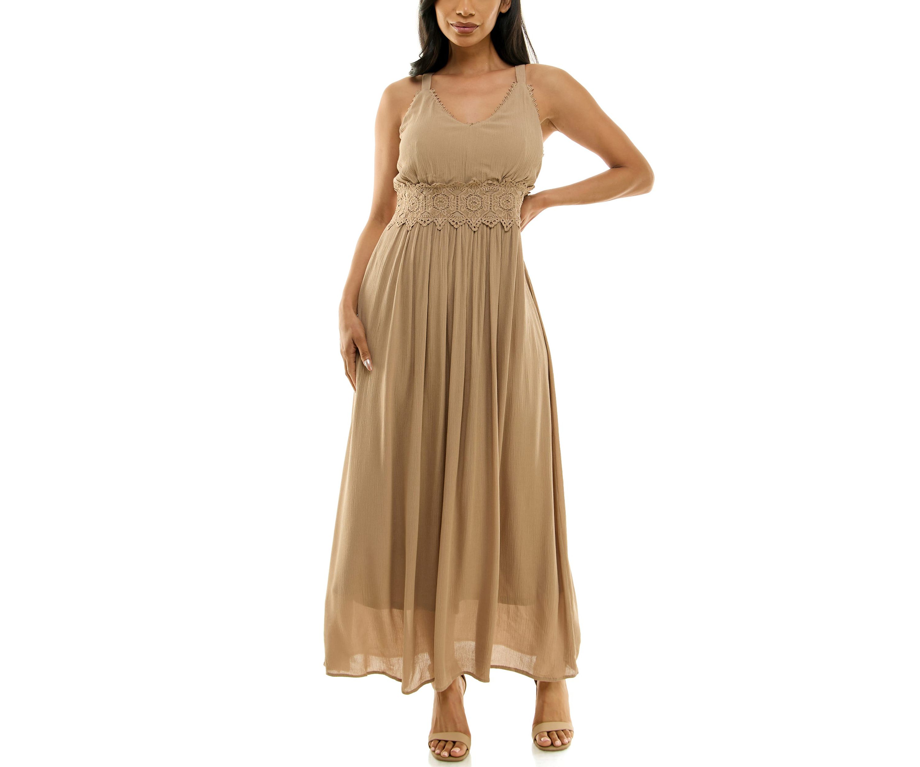 Maxi Dress With Crochet Waist