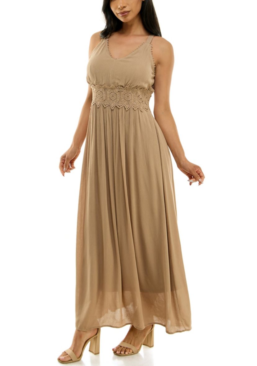 Maxi Dress With Crochet Waist