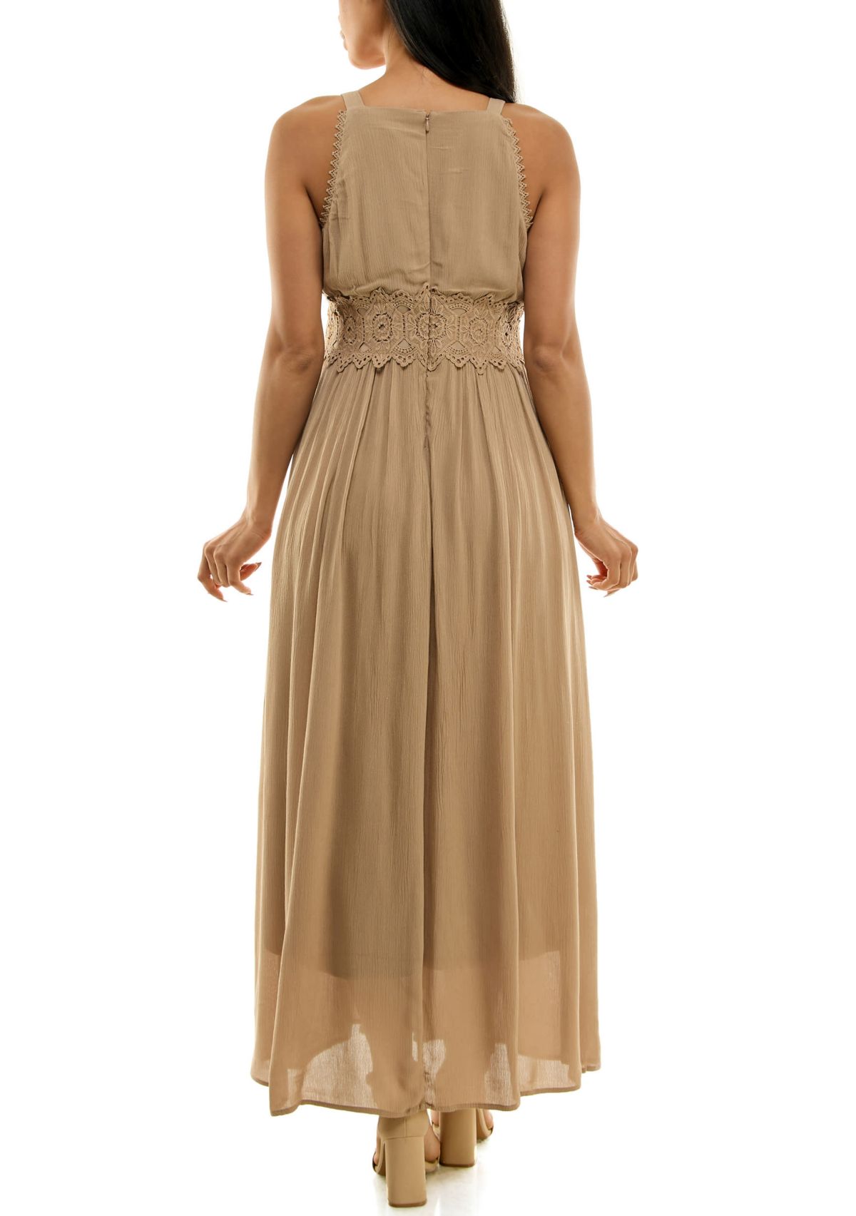 Maxi Dress With Crochet Waist
