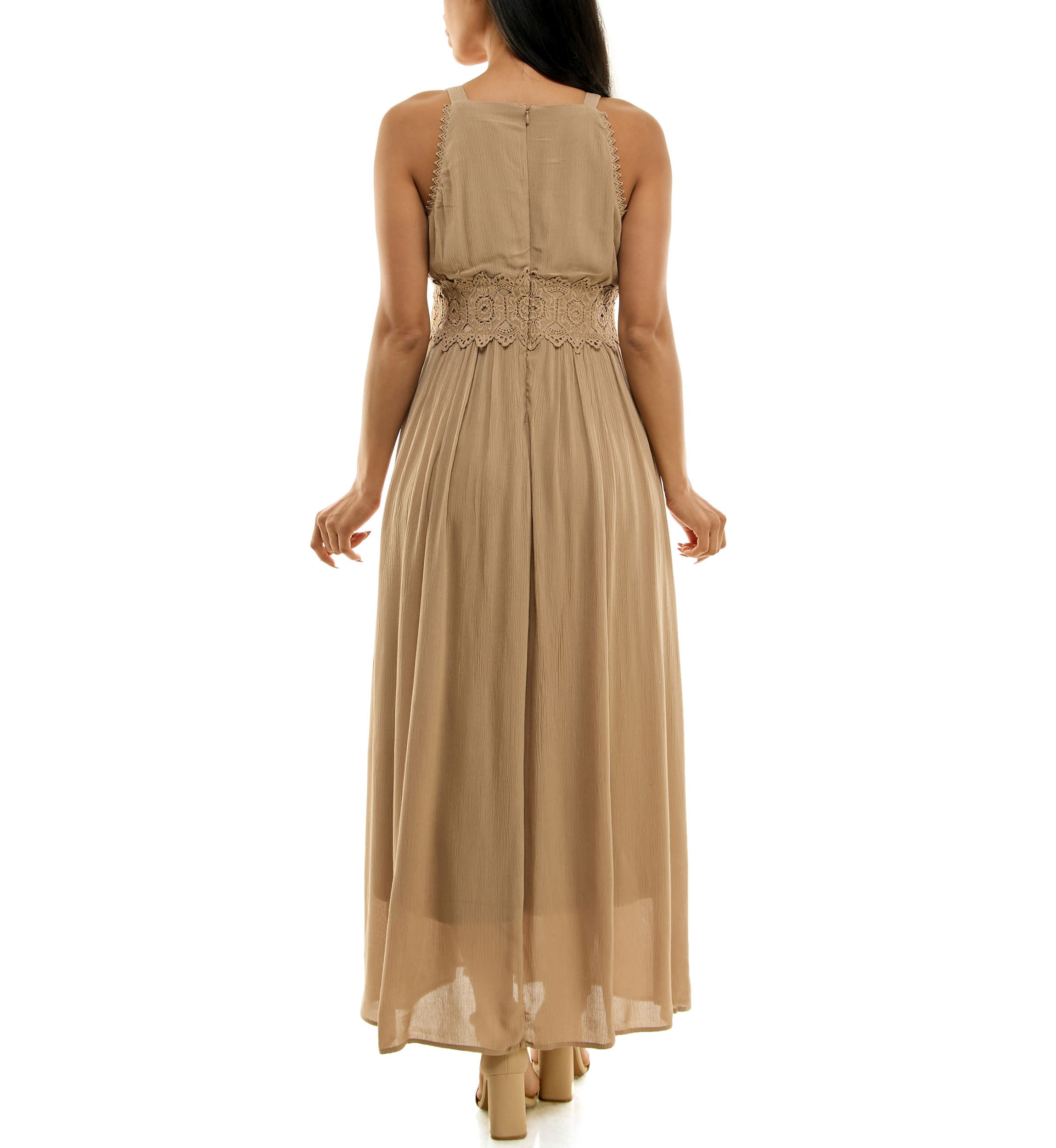 Maxi Dress With Crochet Waist