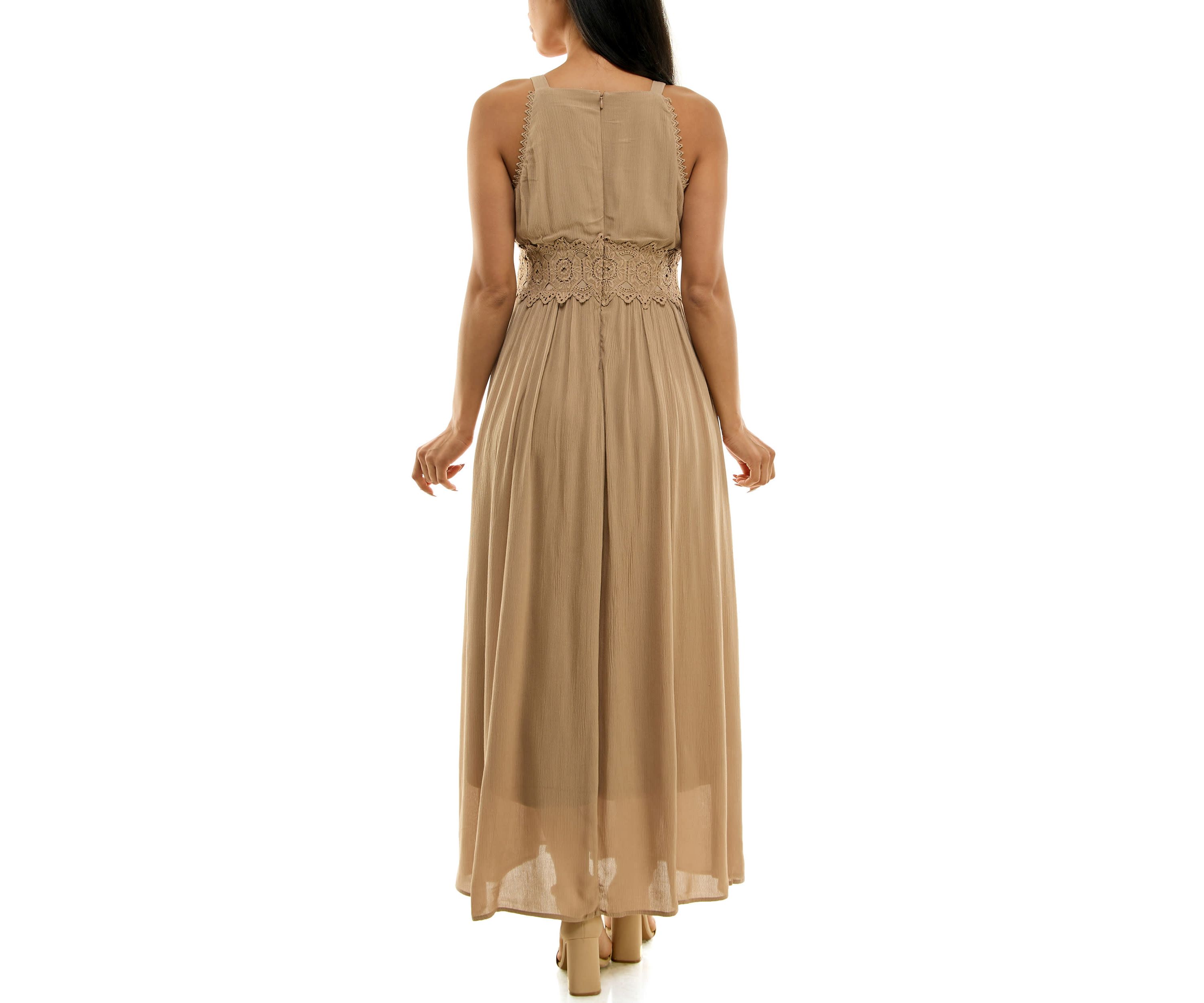 Maxi Dress With Crochet Waist