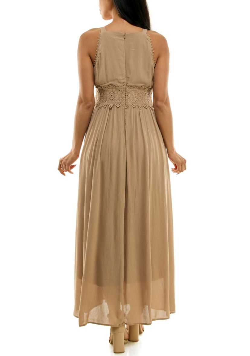 Maxi Dress With Crochet Waist