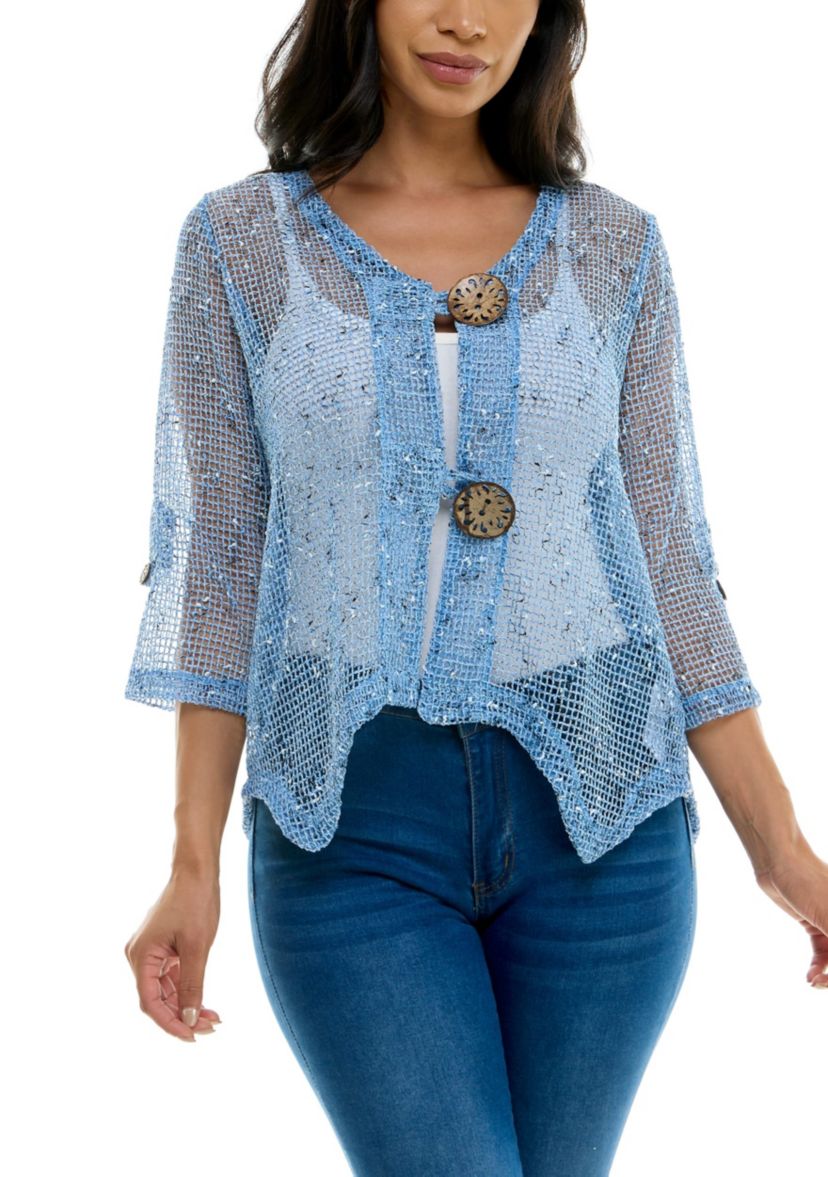 Coconut Button Front Cardigan