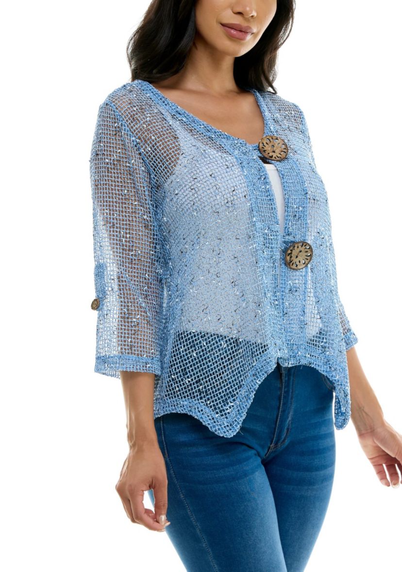 Coconut Button Front Cardigan