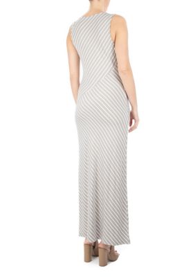Nina Leonard Women's Scoop Neck Maxi Dress, Large