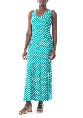 Nina Leonard Women's Scoop Neck Maxi Dress, XL