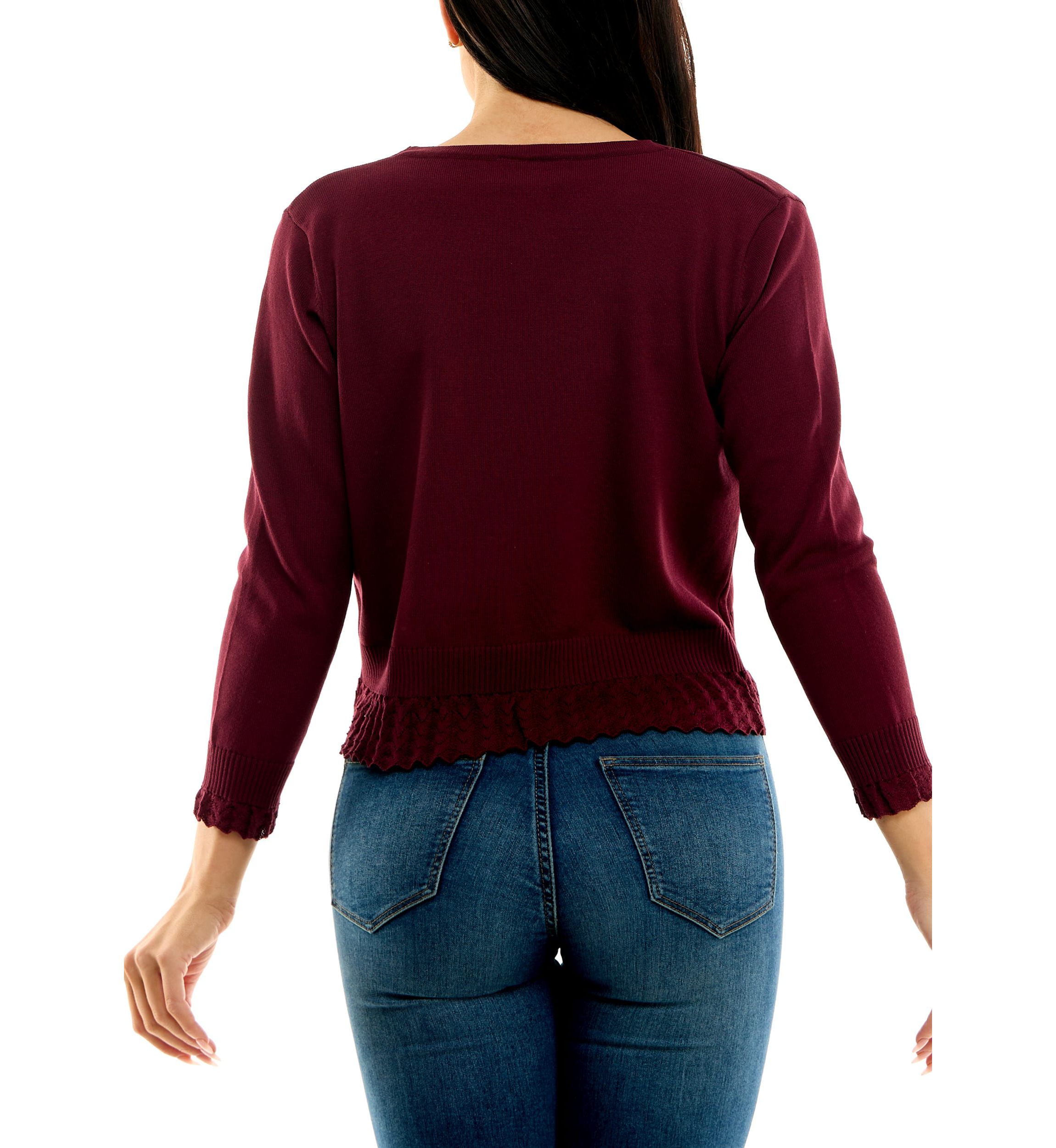 3/4 Ruffle Cardigan