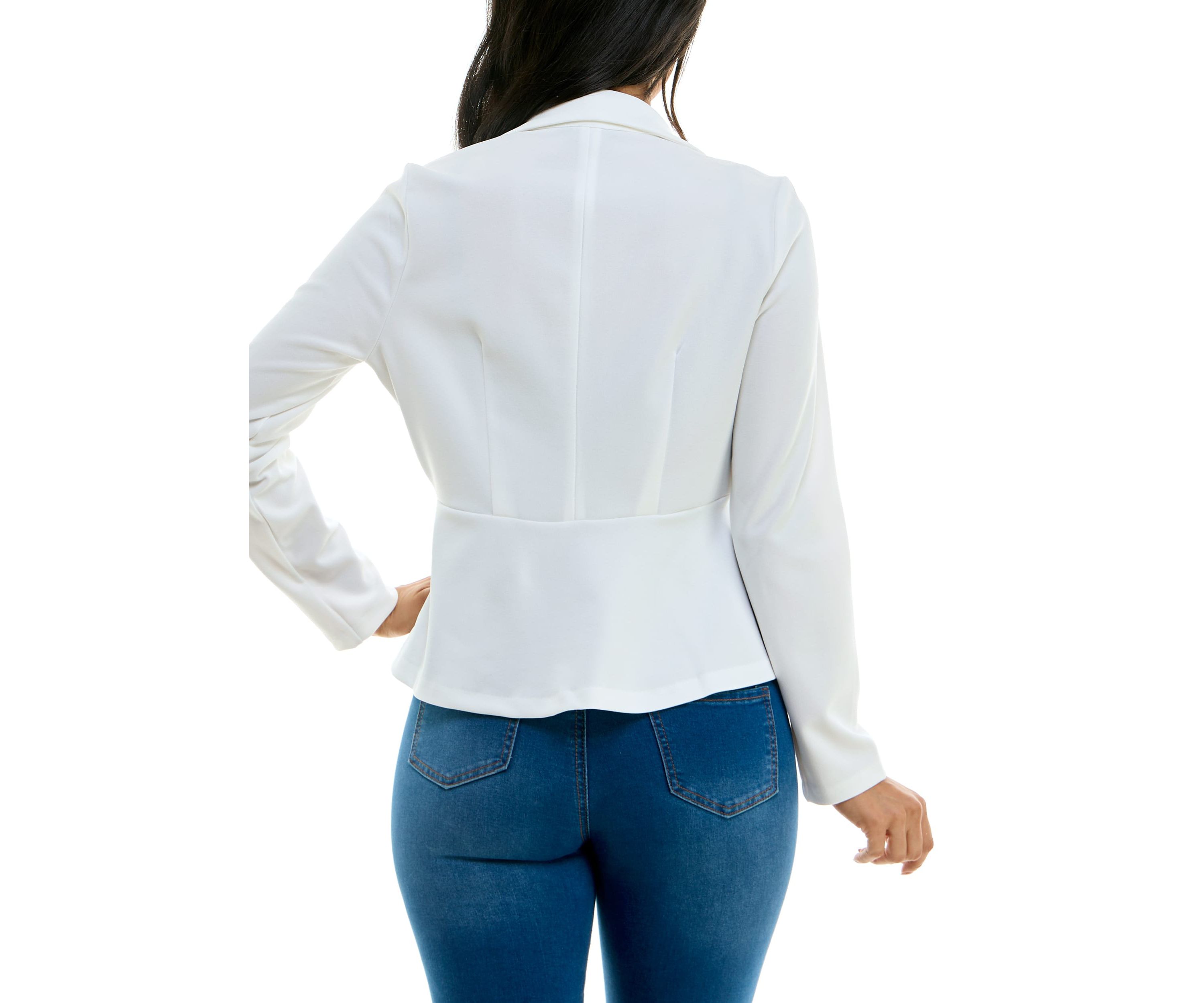 Long Sleeve Button Collared Blazer