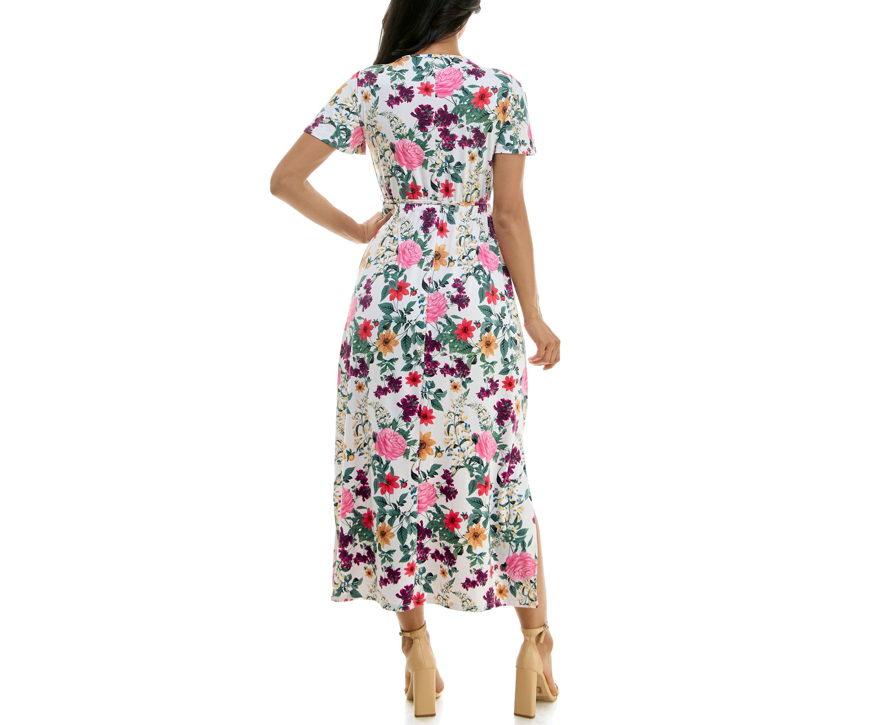 Flowy Flutter Sleeve Maxi Dress