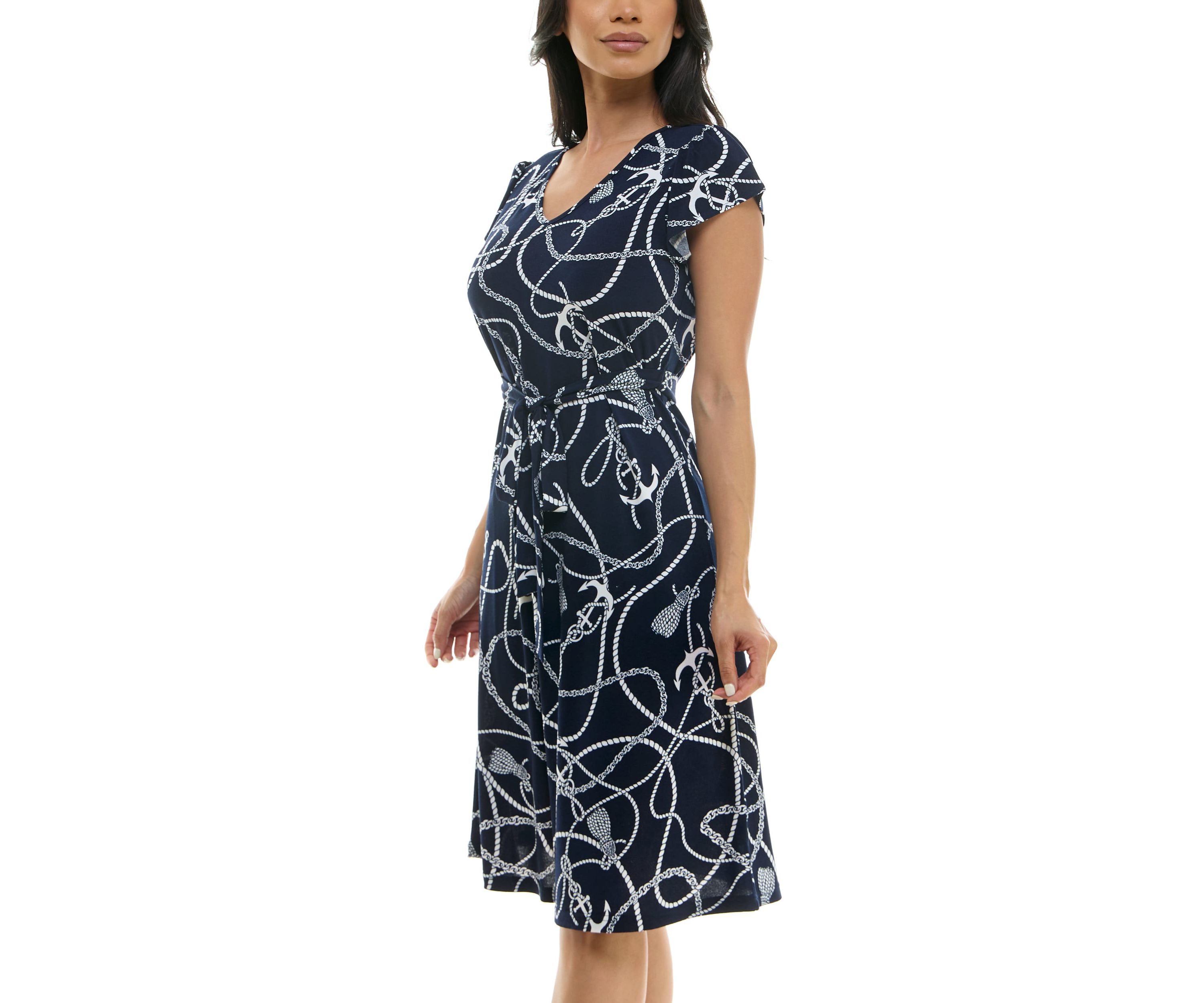 Sylvia Midi Dress With Self Sash