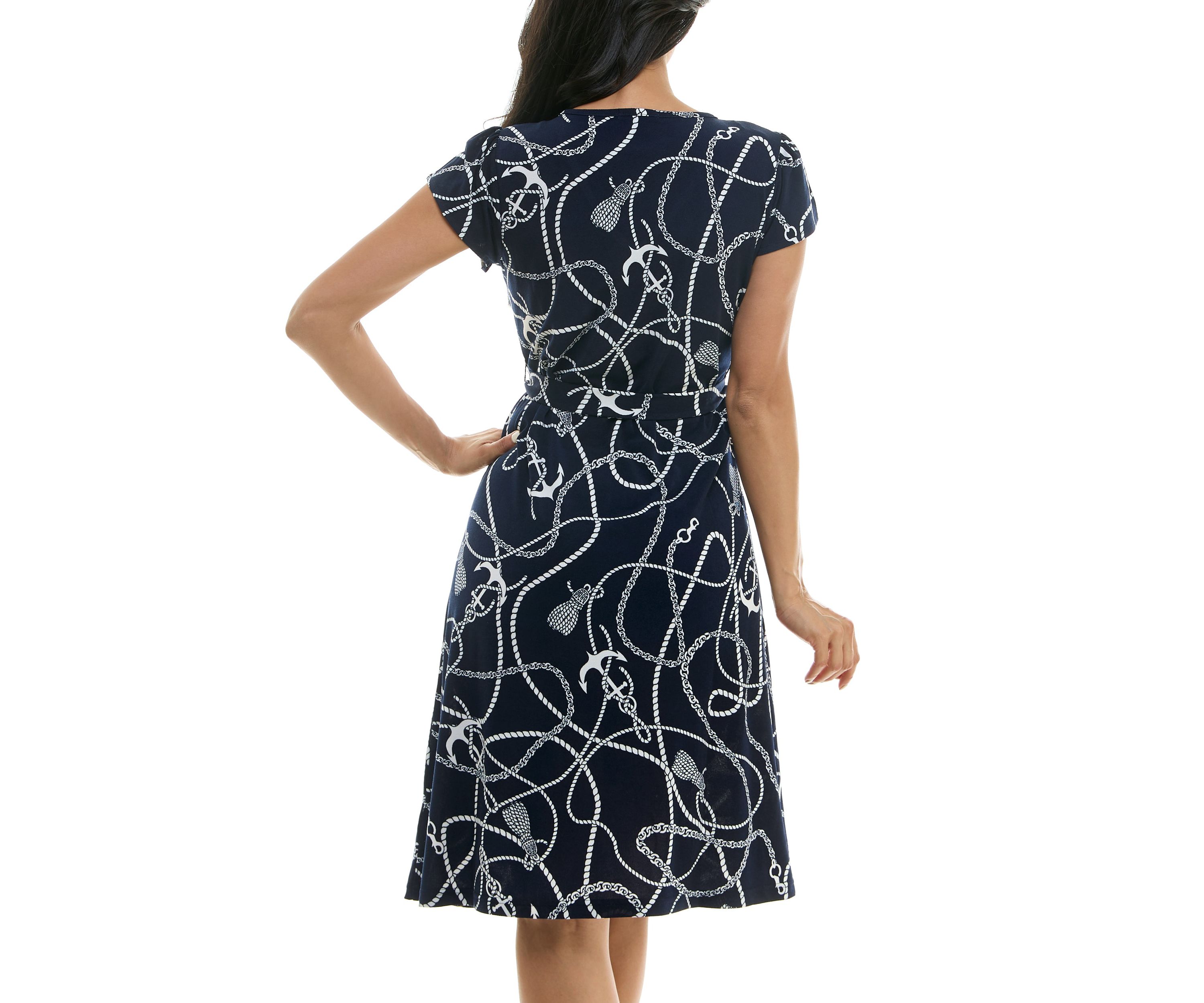 Sylvia Midi Dress With Self Sash