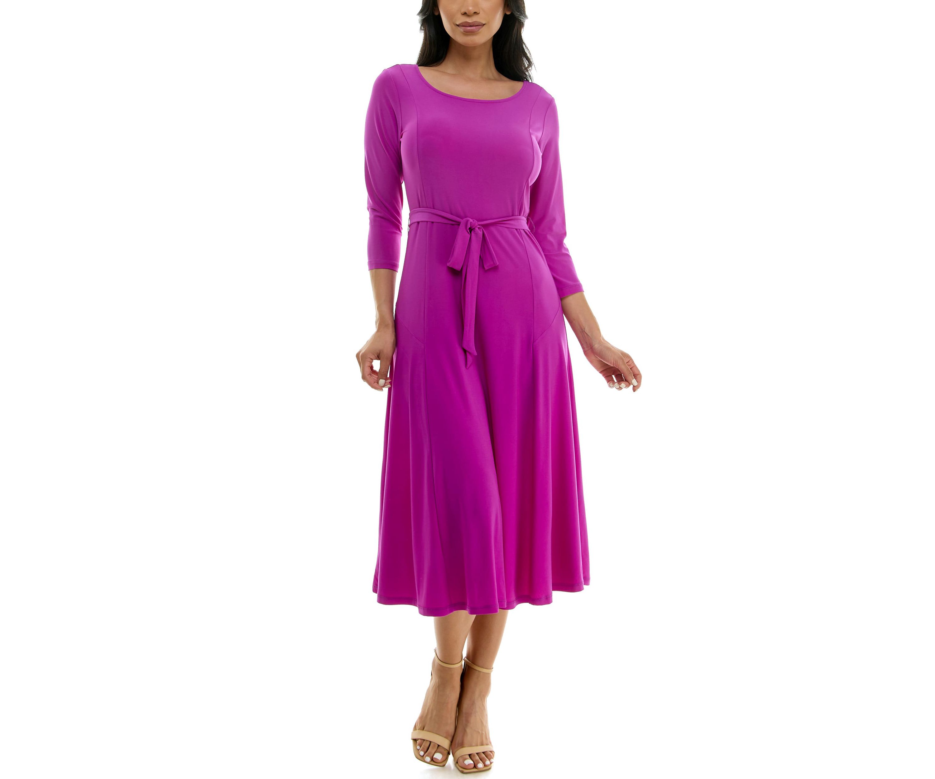 Midi Sylvia Dress With Belt