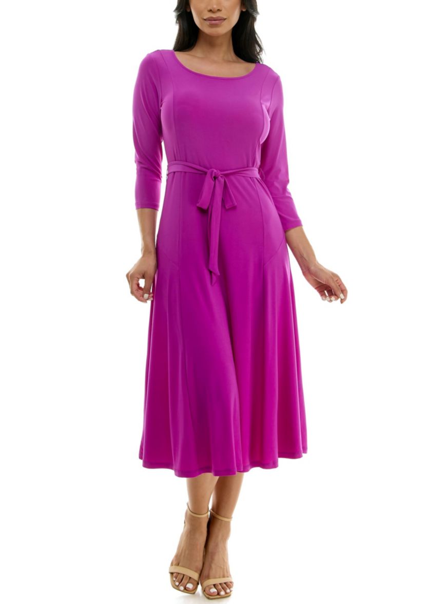 Midi Sylvia Dress With Belt