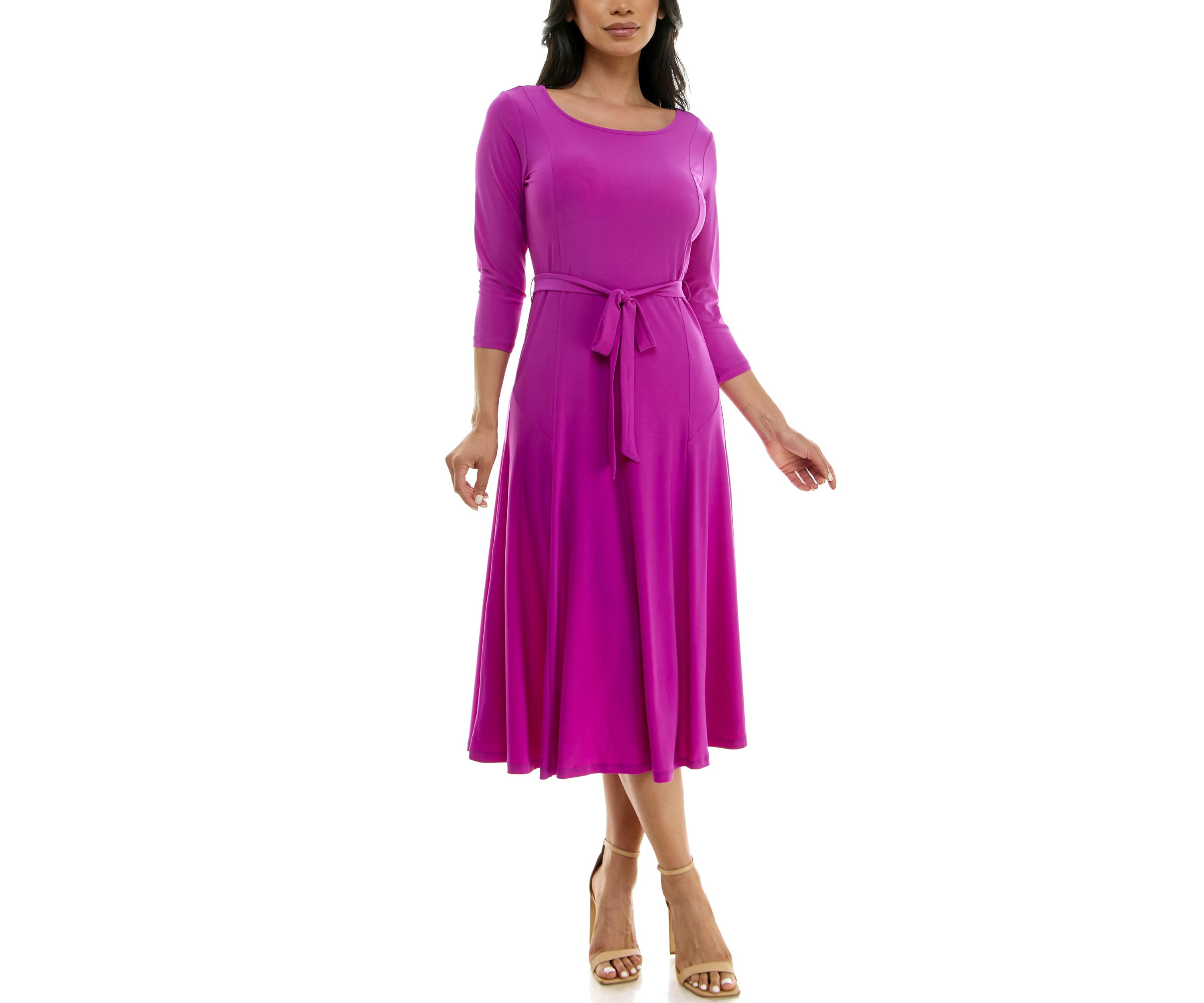 Midi Sylvia Dress With Belt