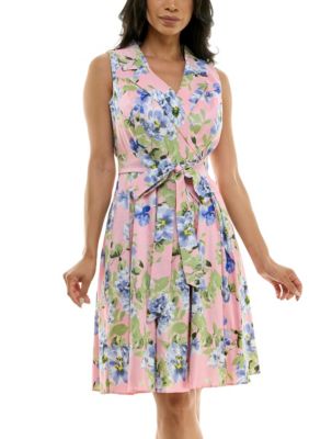 Nina Leonard Women's Fit And Flare Dress