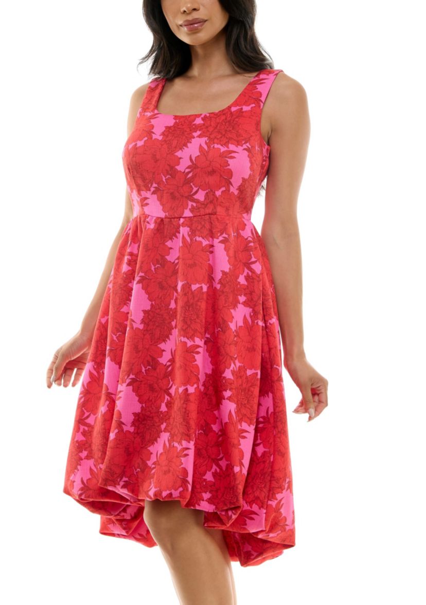 Print Linen Dress
