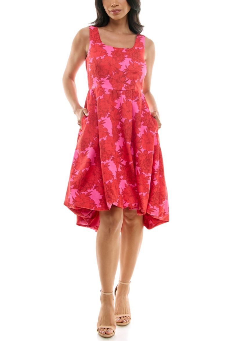 Print Linen Dress