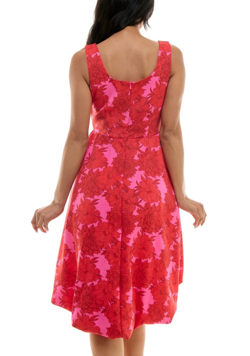 Print Linen Dress