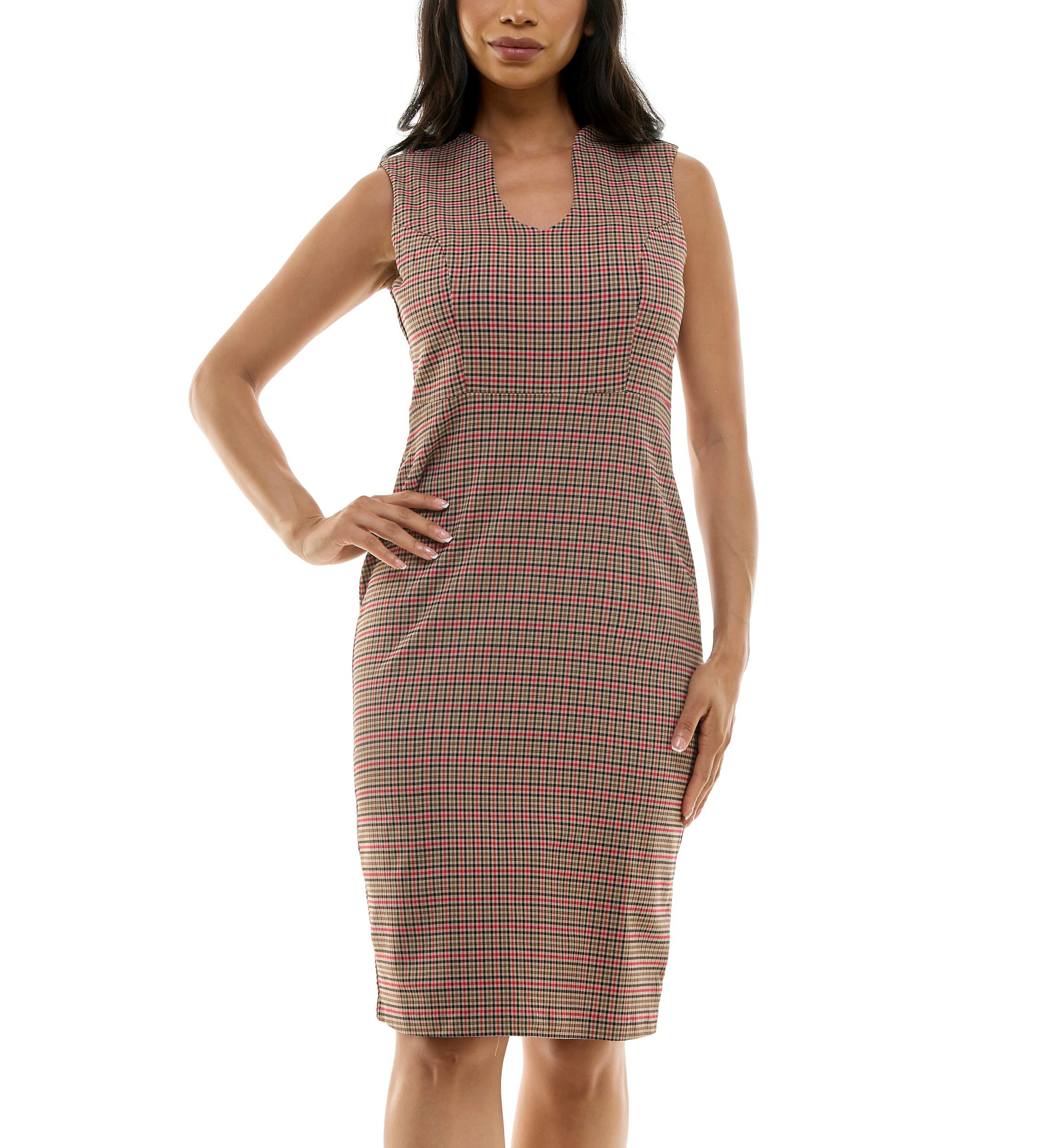 U Neck Midi Dress