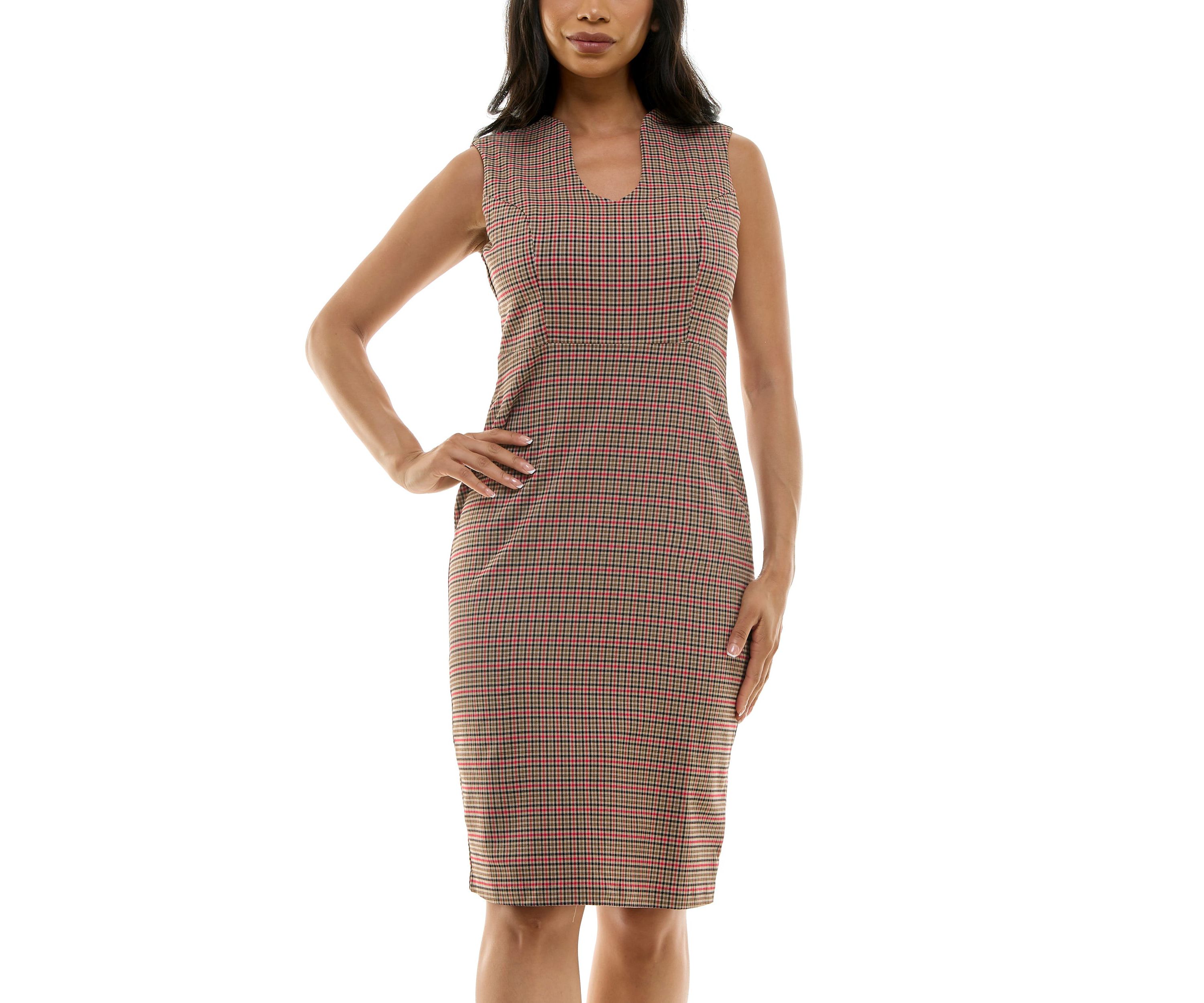 U Neck Midi Dress