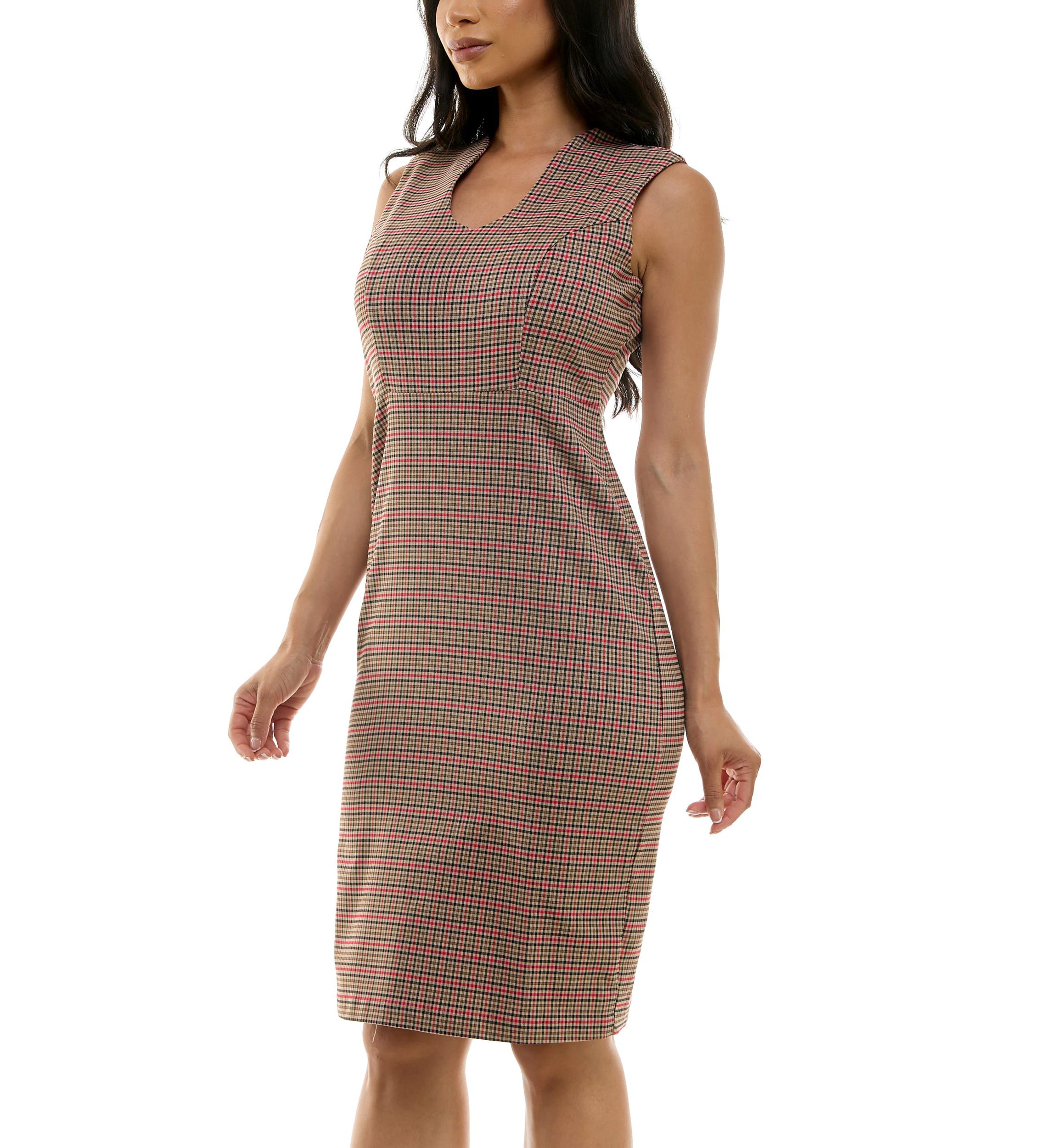 U Neck Midi Dress