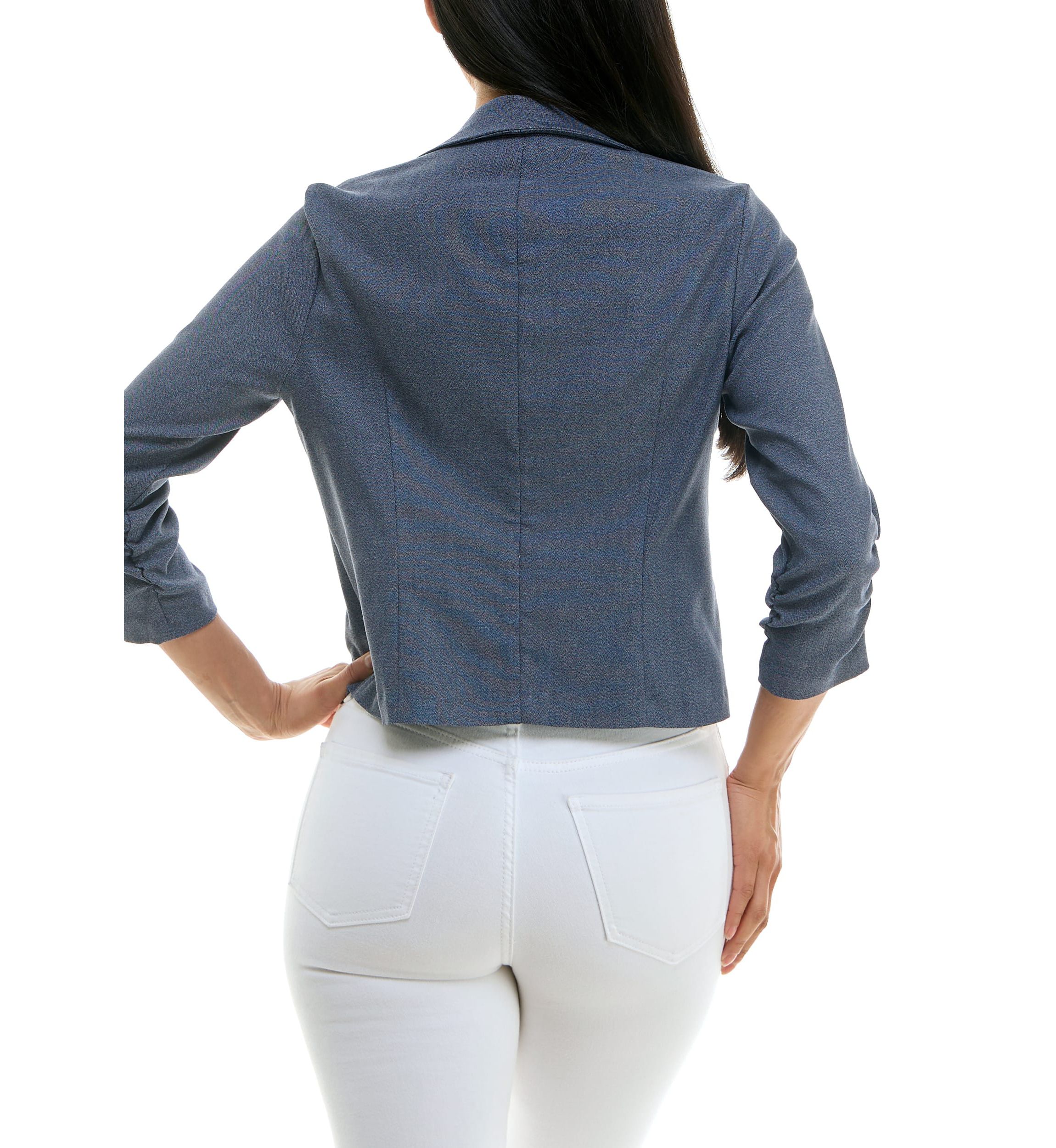 Crop button blazer
