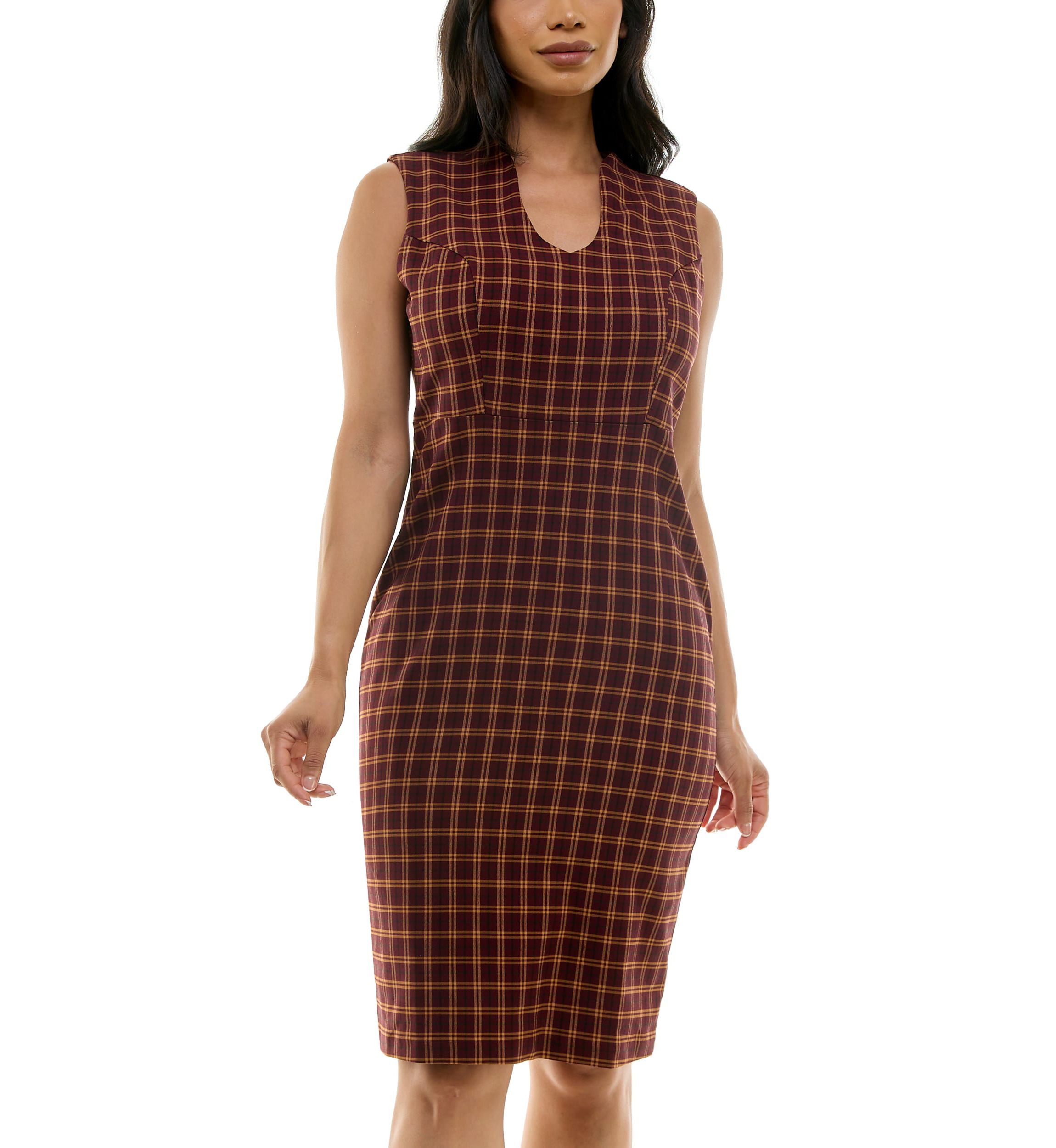 U Neck Midi Dress