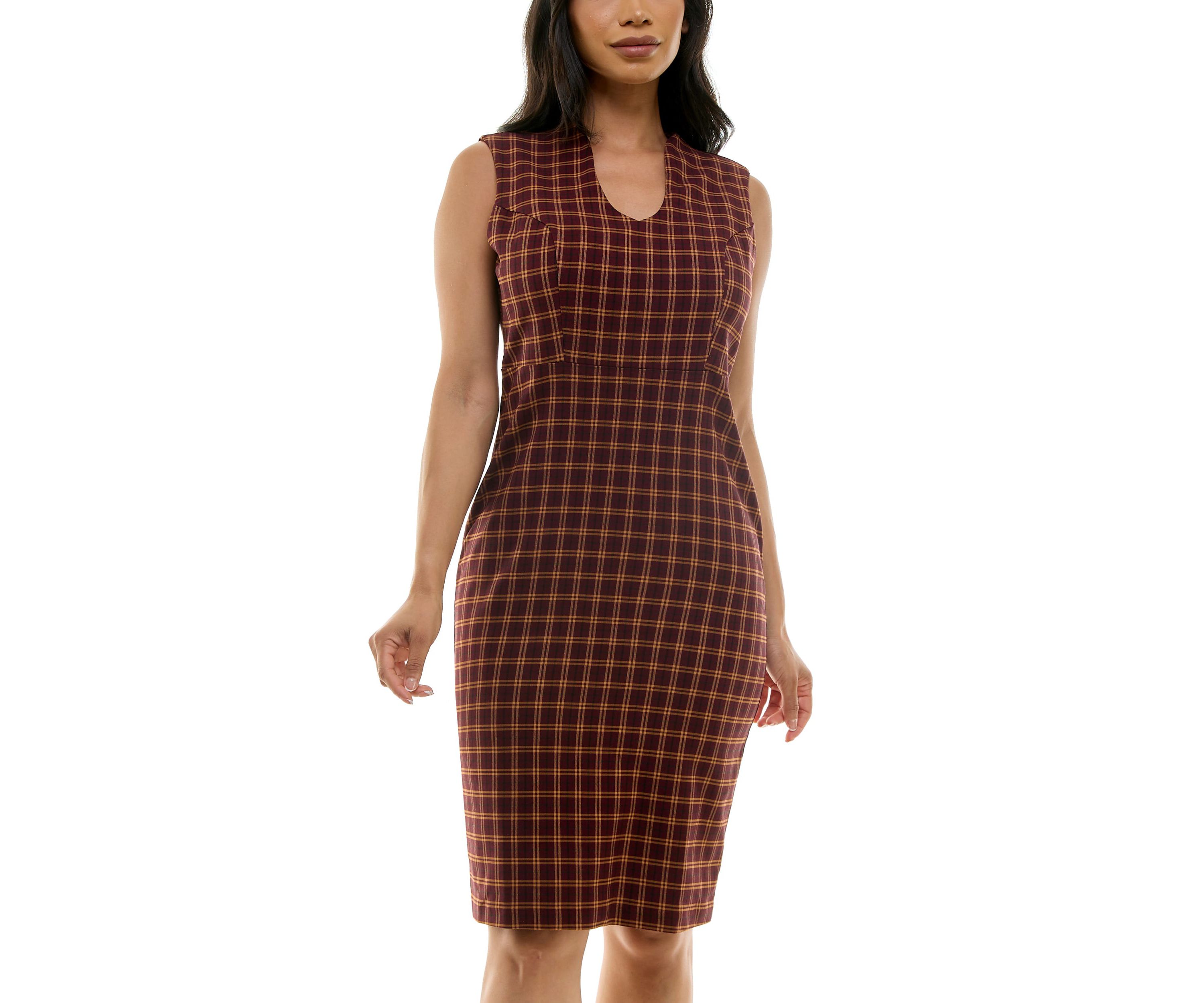 U Neck Midi Dress