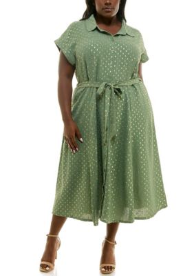 Nina Leonard Women's Shirt Dress