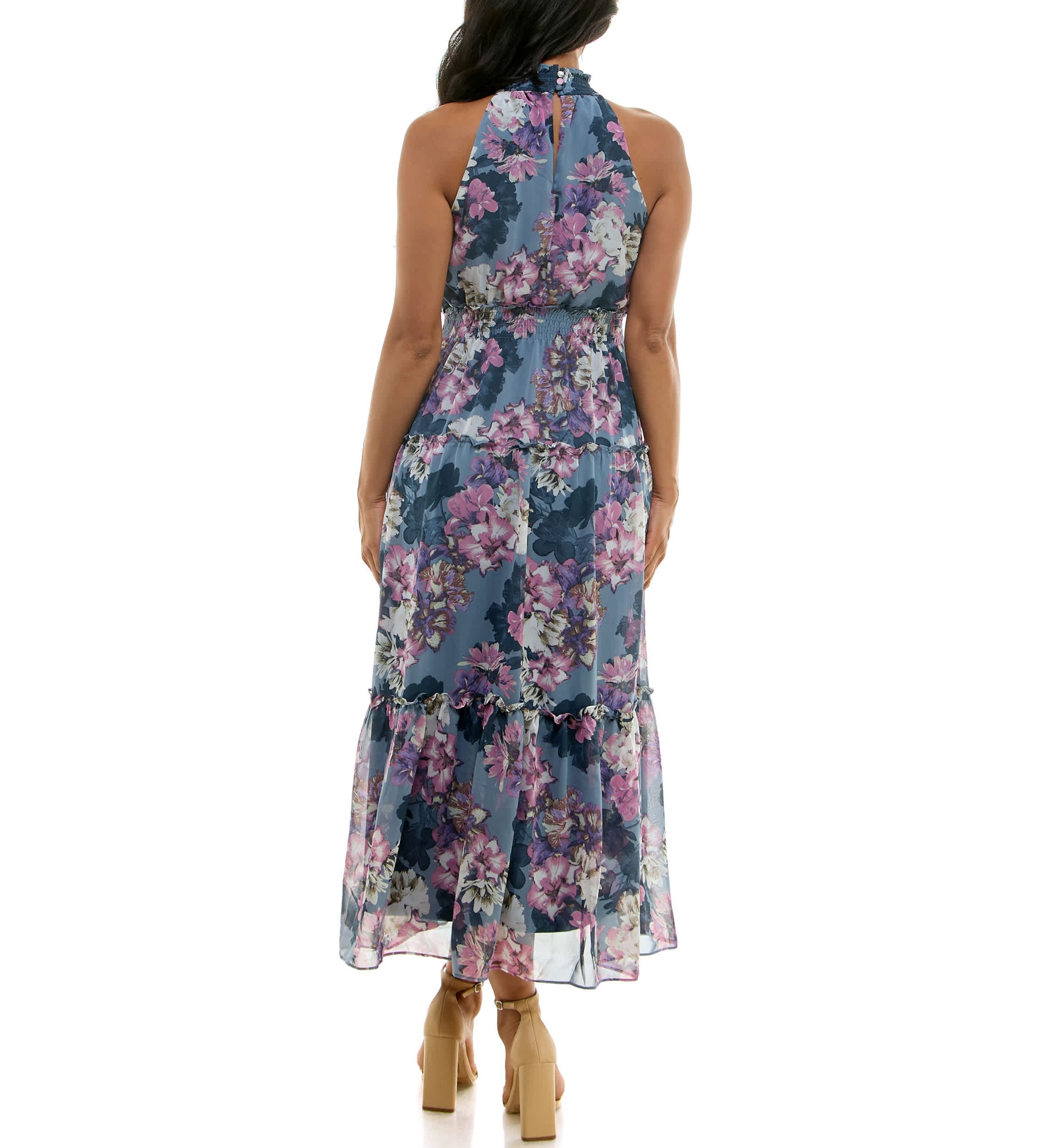Smock Tiered Maxi Dress