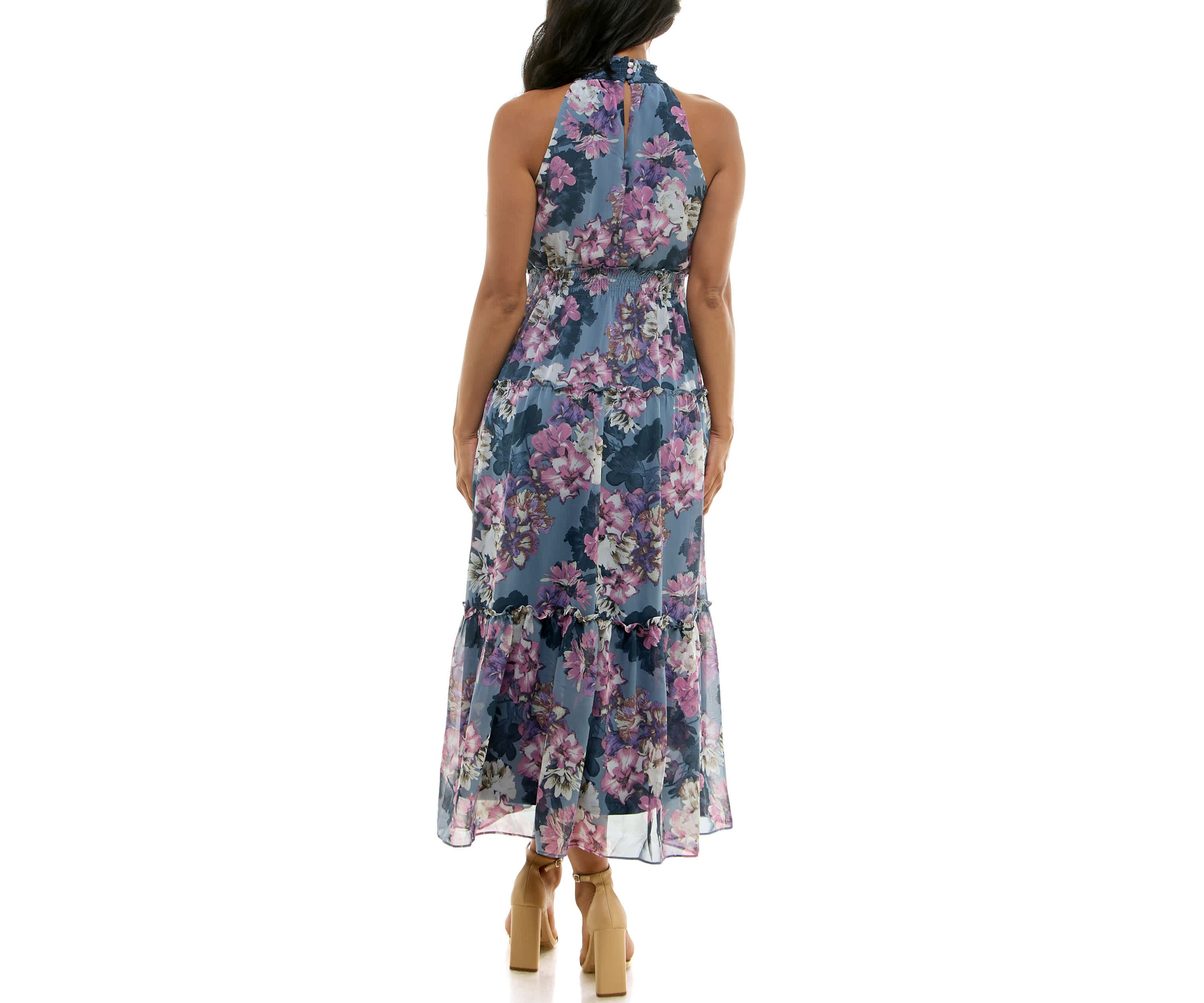 Smock Tiered Maxi Dress