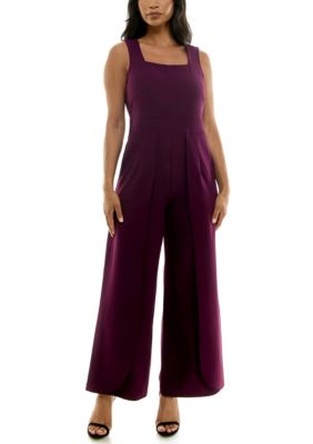 Nina Leonard Women's Crepe Jumpsuit
