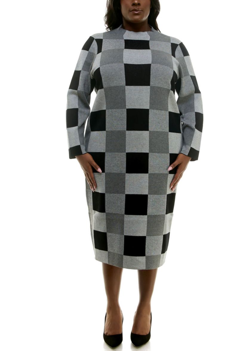 Jaquard Sheath Dress