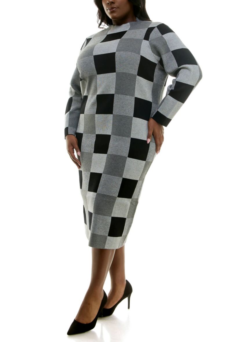 Jaquard Sheath Dress