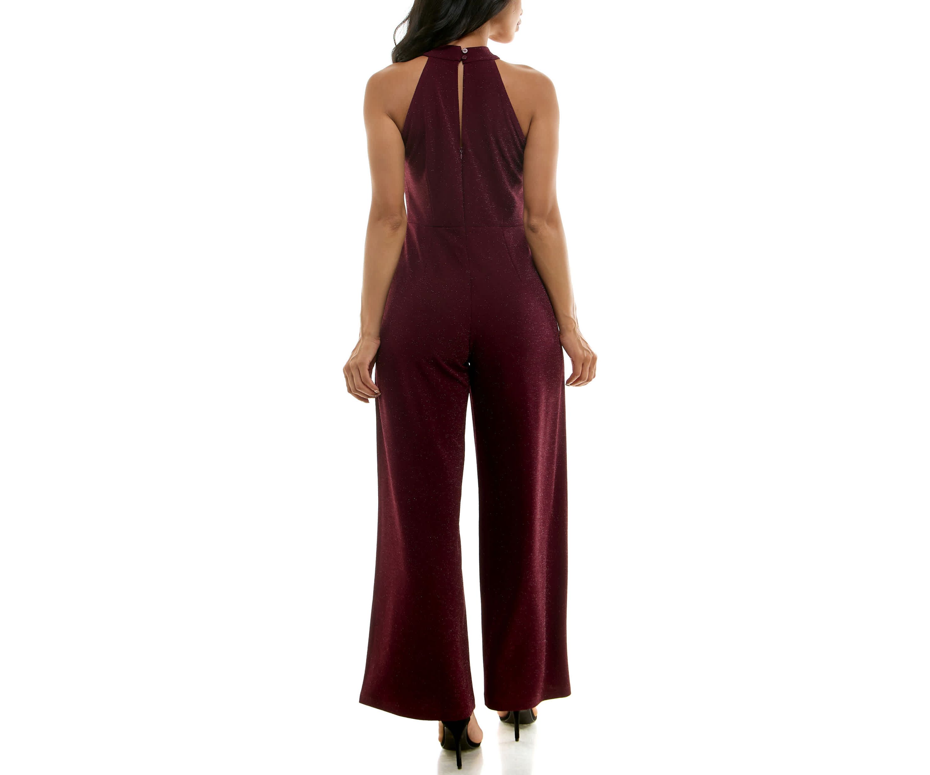 Glitter Twist Neck Jumpsuit
