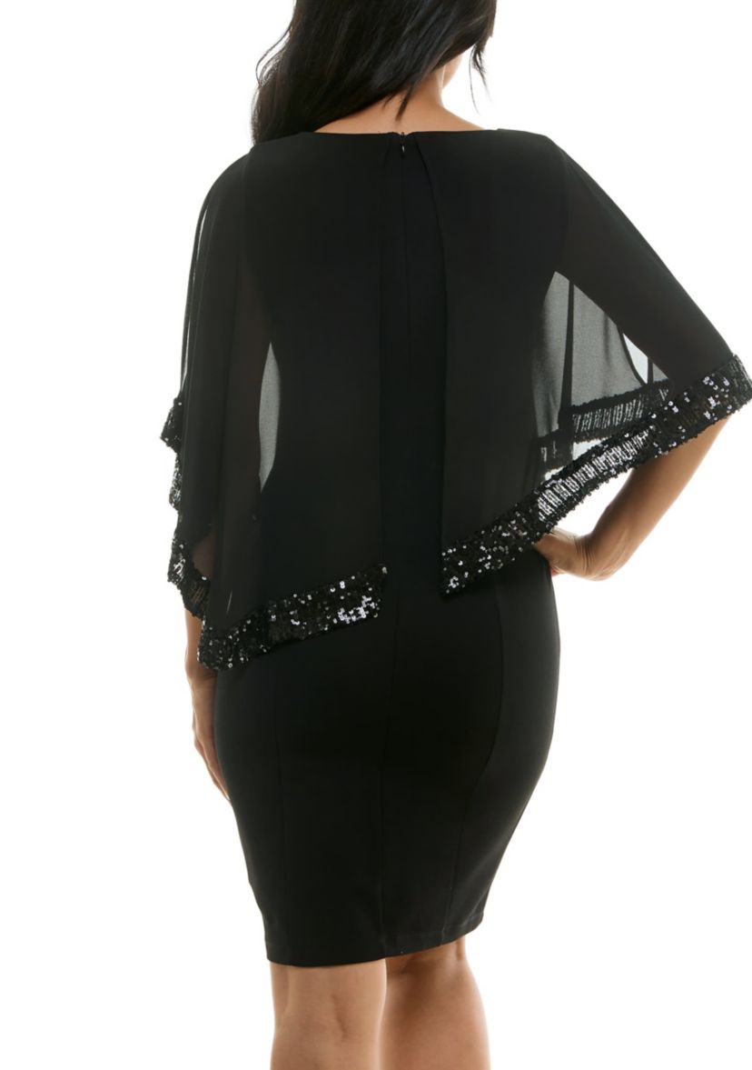 Popover Sparkle Chiffon Dress