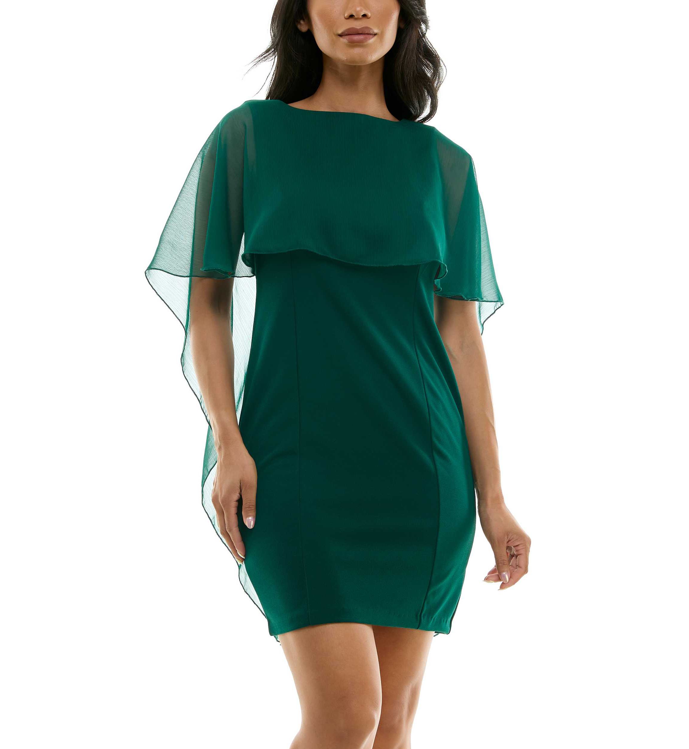 Popover Chiffon Dress