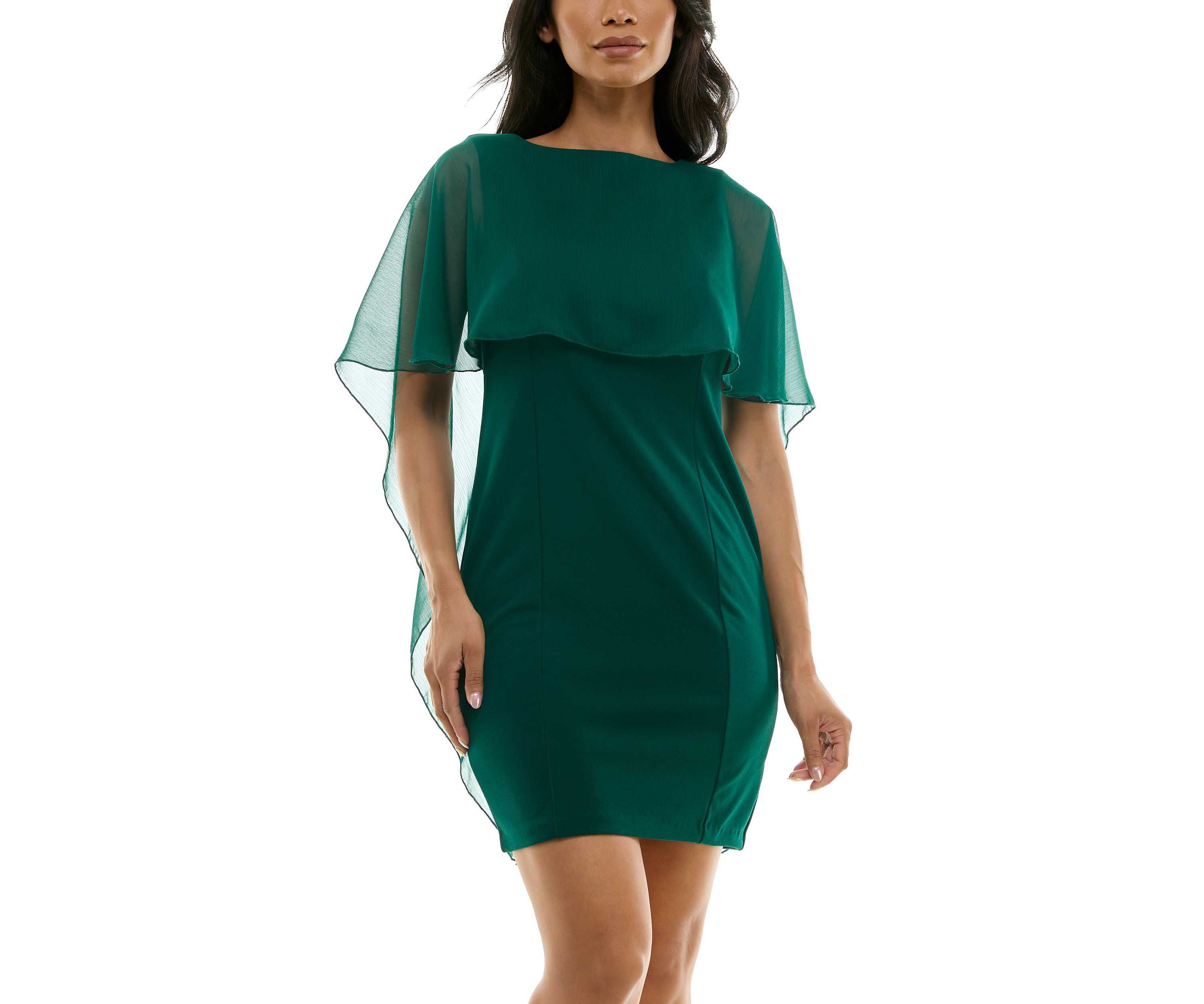 Popover Chiffon Dress