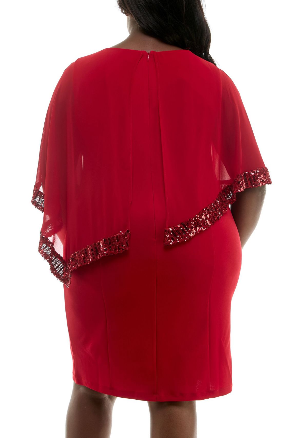 Popover Sparkle Chiffon Dress