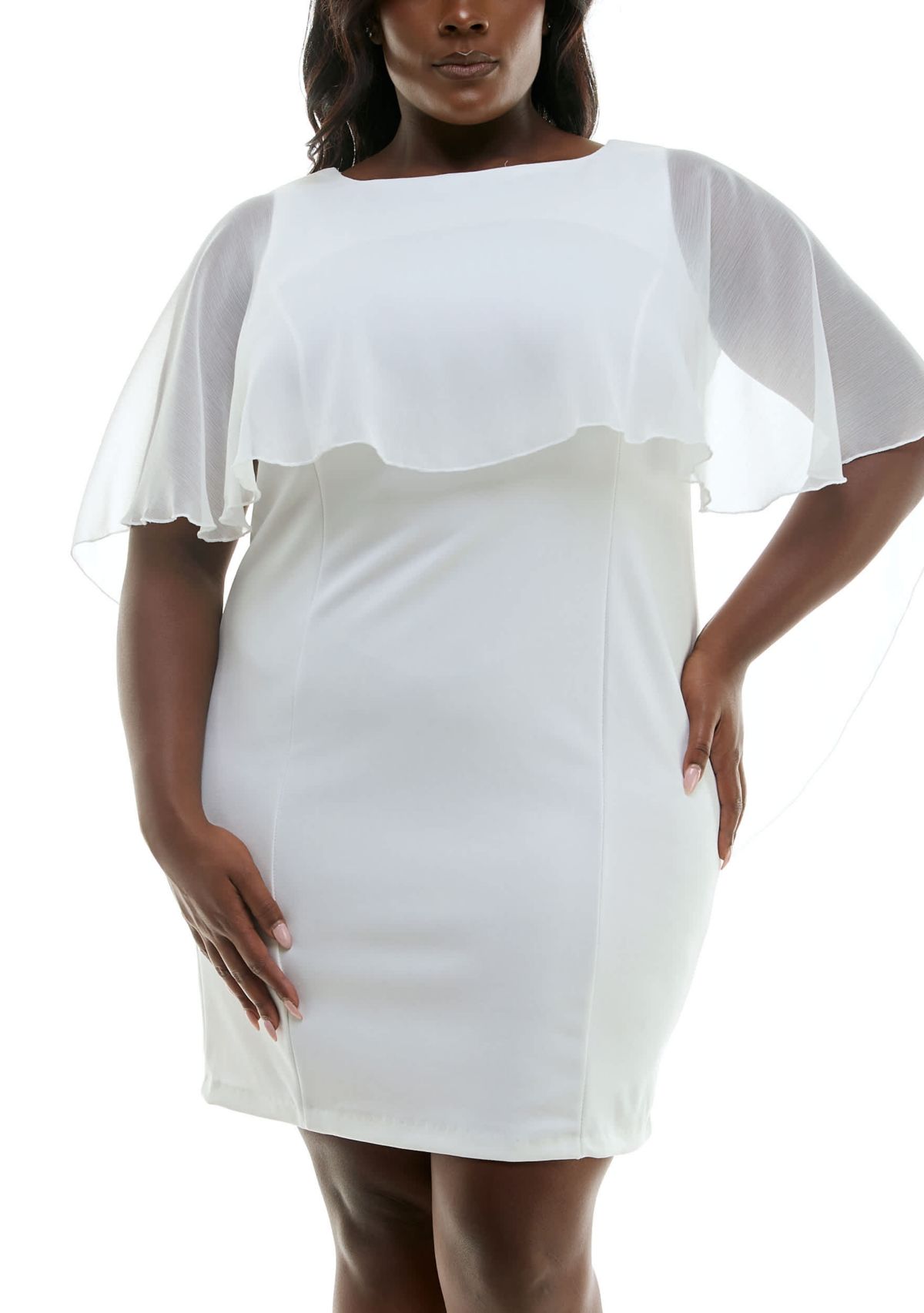 Popover Chiffon Dress