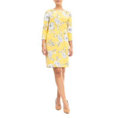 Nina Leonard Women's High Tech Crepe Midi With Exposed Zippper