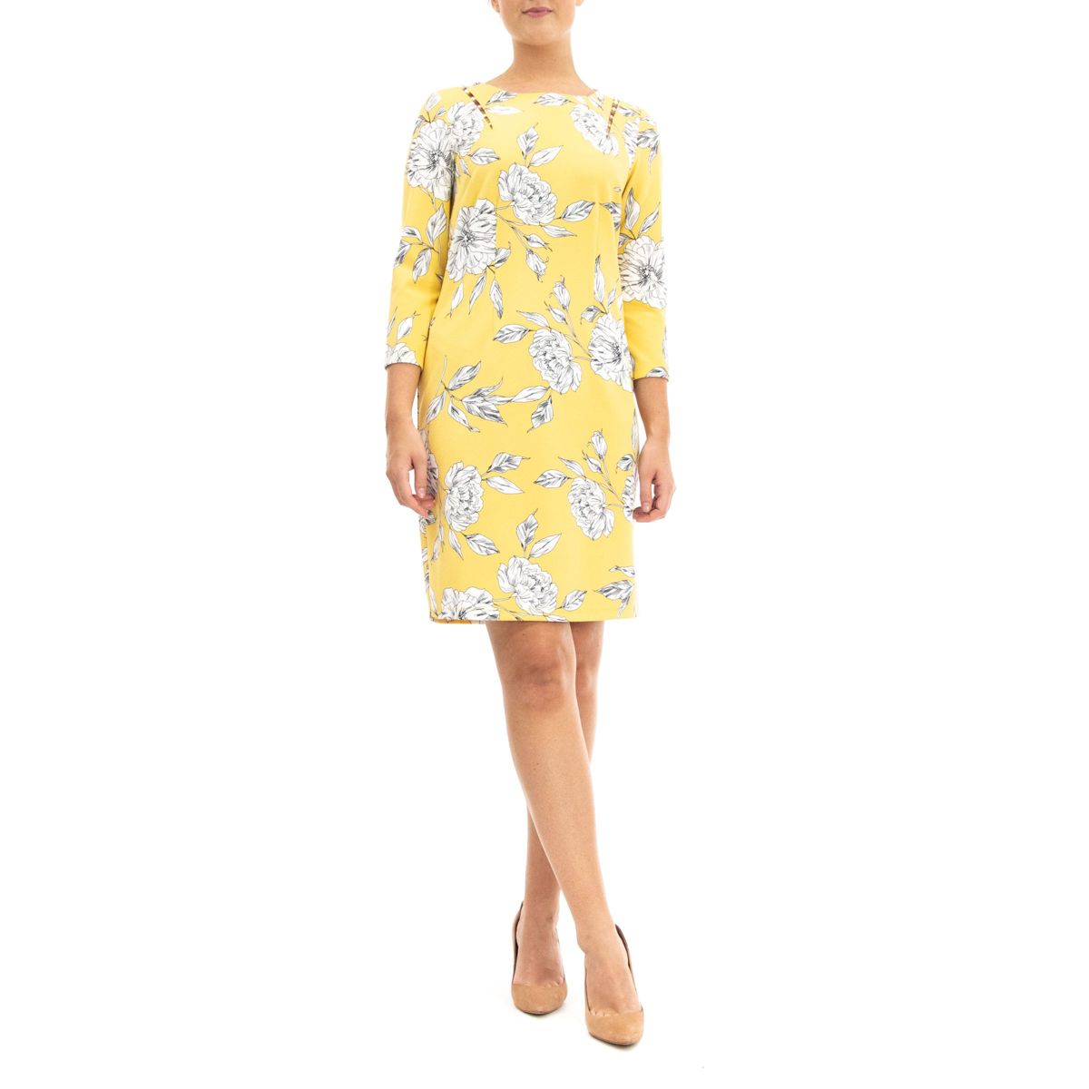 High Tech Crepe Midi With Exposed Zippper