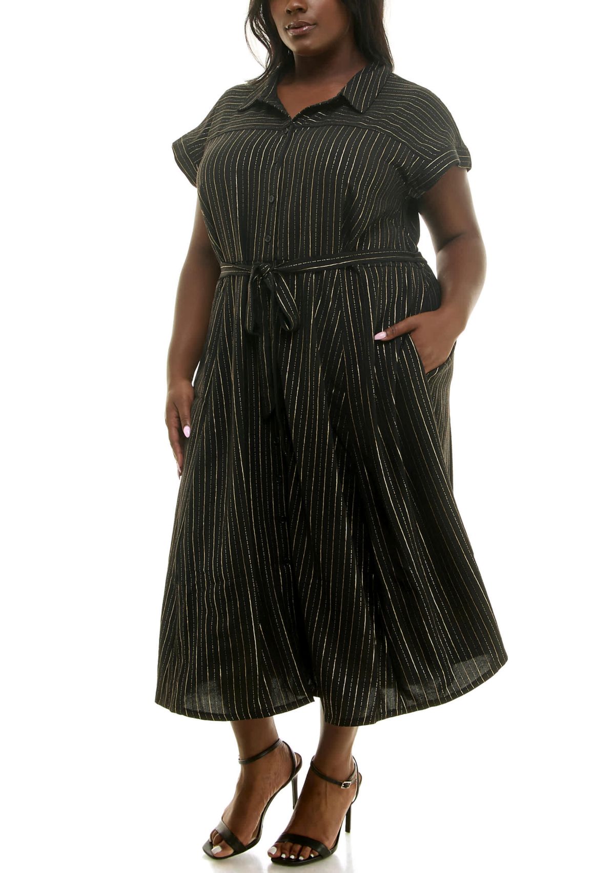 Button front shirtdress