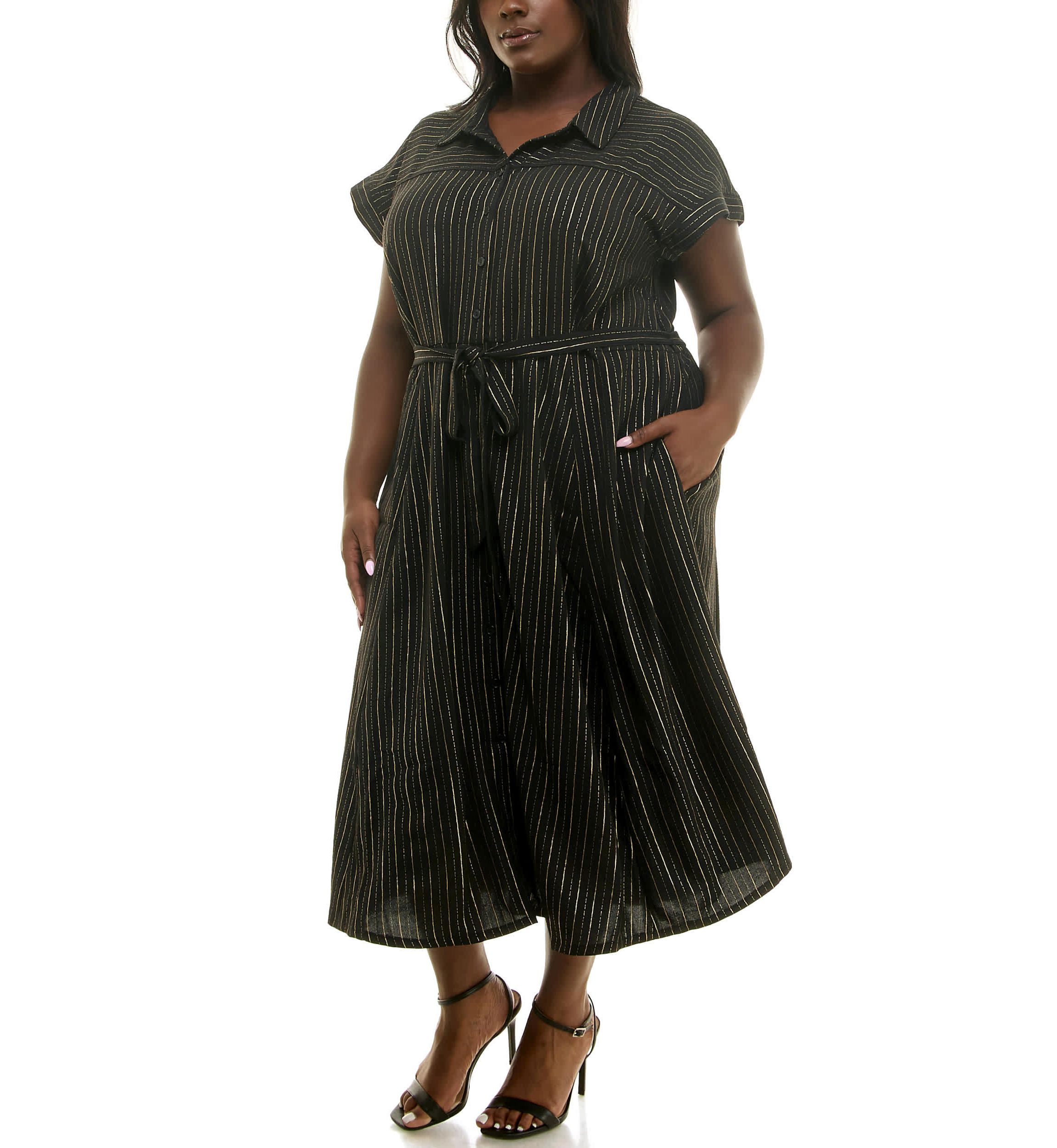 Button front shirtdress