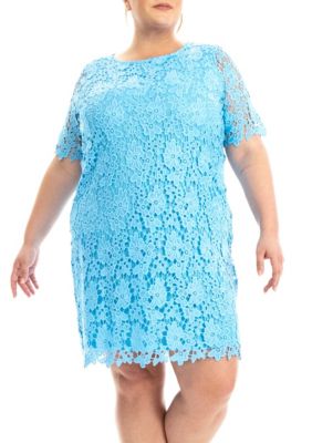 chinese dress ladies Nina Leonard Crew Neck 3/4 Sleeve Bodycon Zipper Back Floral Lace Dress  Teal/S, Small at Amazon Women's Clothing store