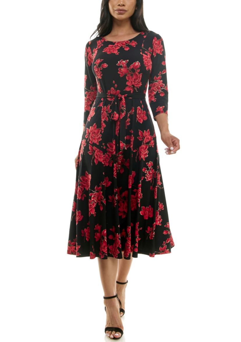 Foil Midi Sylvia With Belt