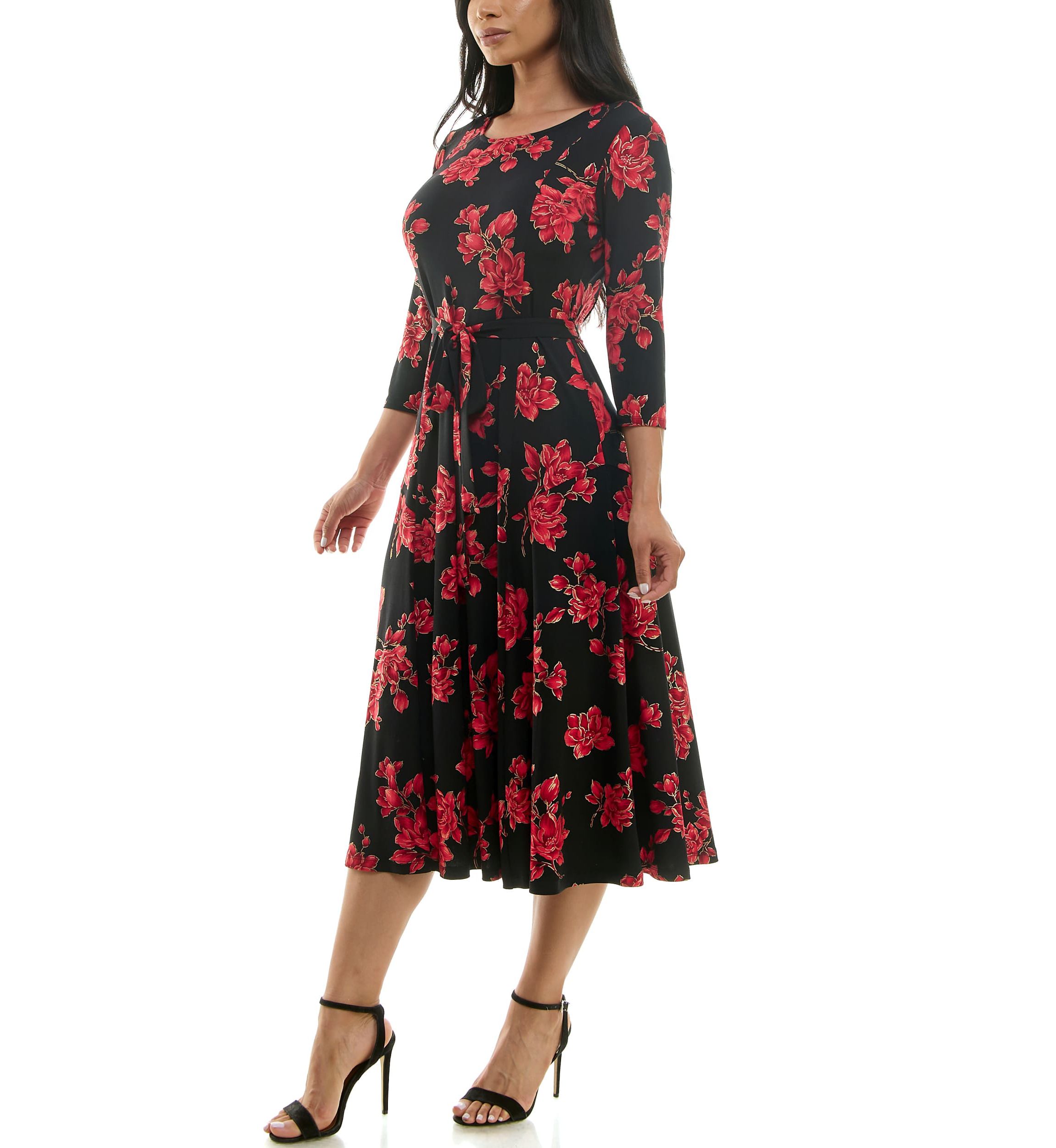 Foil Midi Sylvia With Belt