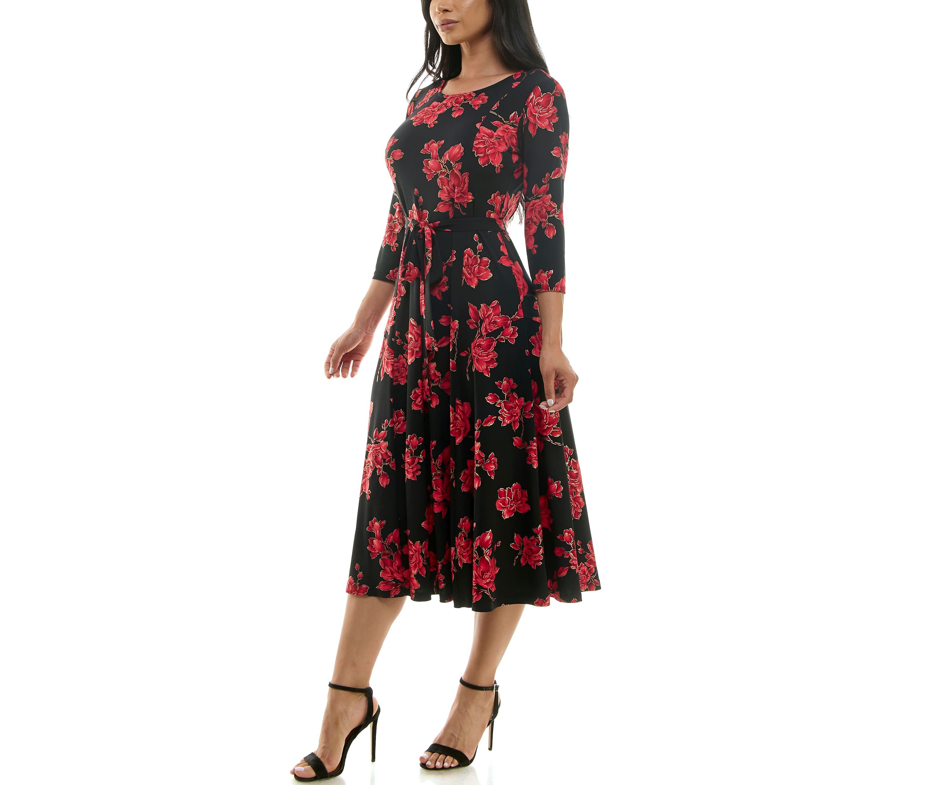 Foil Midi Sylvia With Belt