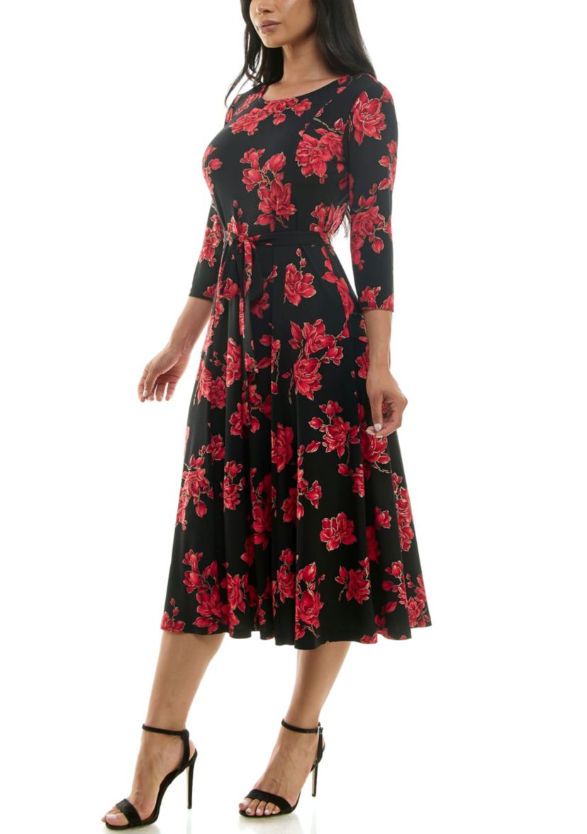 Foil Midi Sylvia With Belt